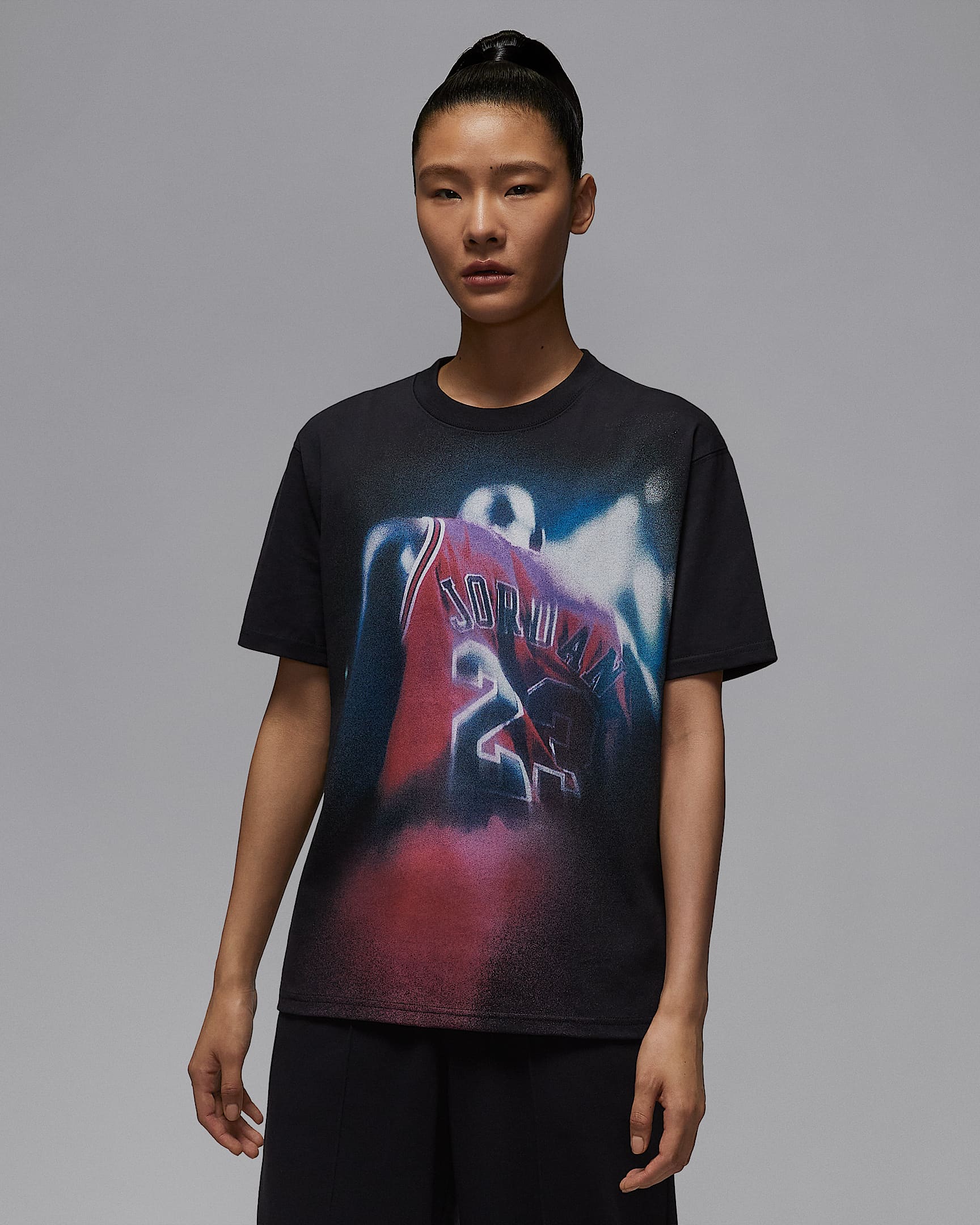 ジョーダン スポーツ ウィメンズ Dri-FIT Tシャツ - ブラック/ホワイト