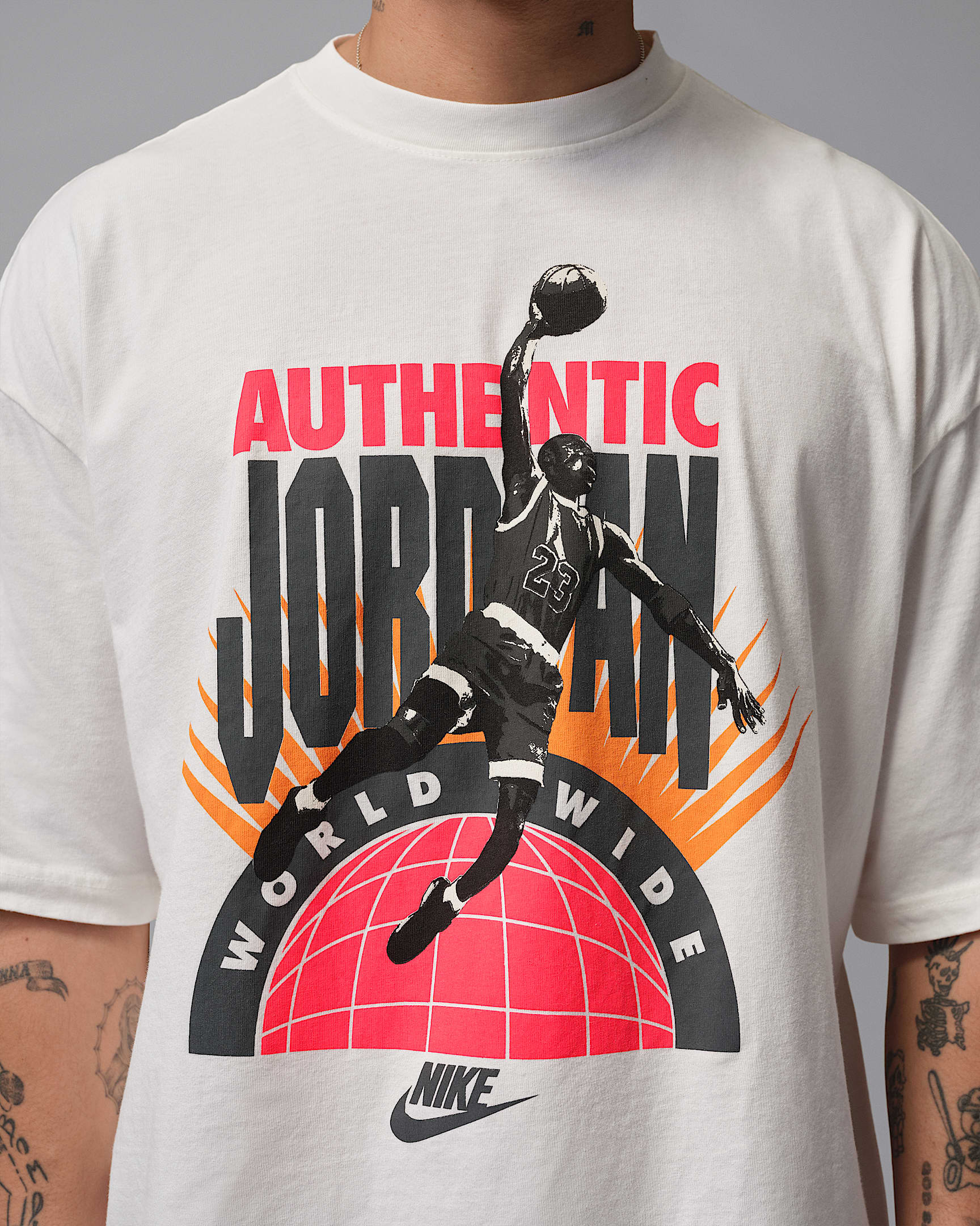 Jordan Men's Oversized Reissue T-Shirt - Sail/Infrared 23