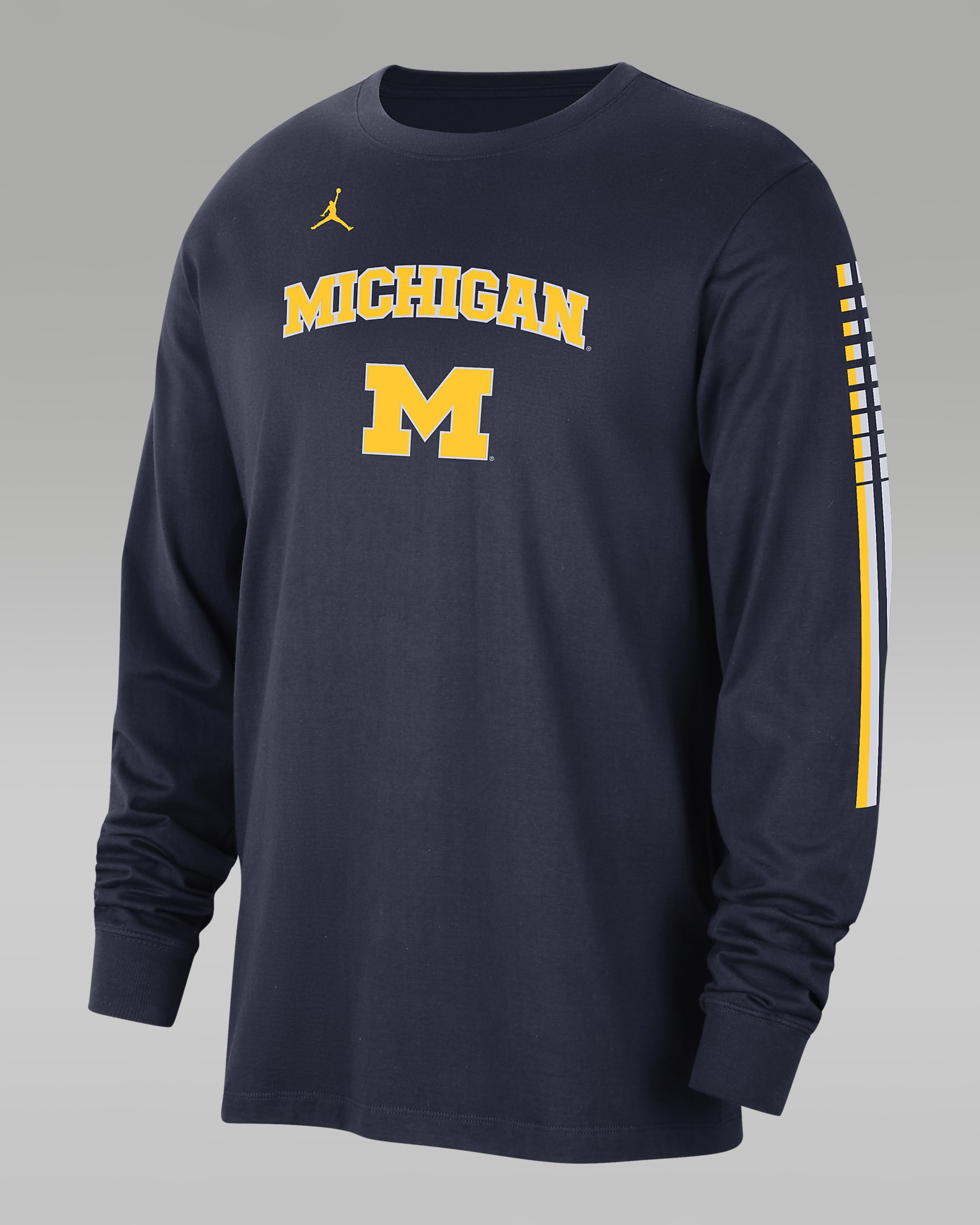 Michigan Men's Jordan College Long-Sleeve T-Shirt - College Navy