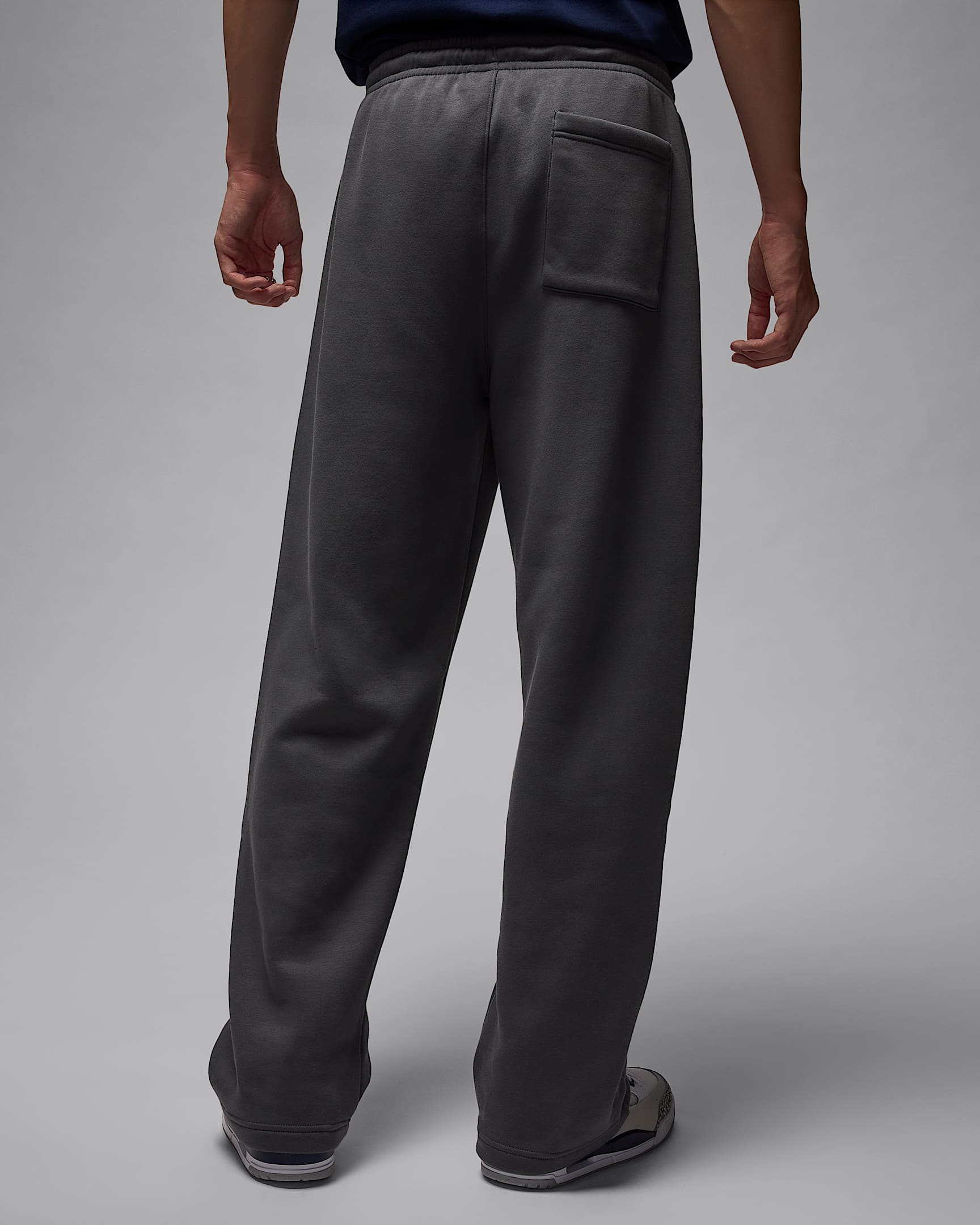 Jordan Brooklyn Fleece Men's Oversized Open-Hem Trousers