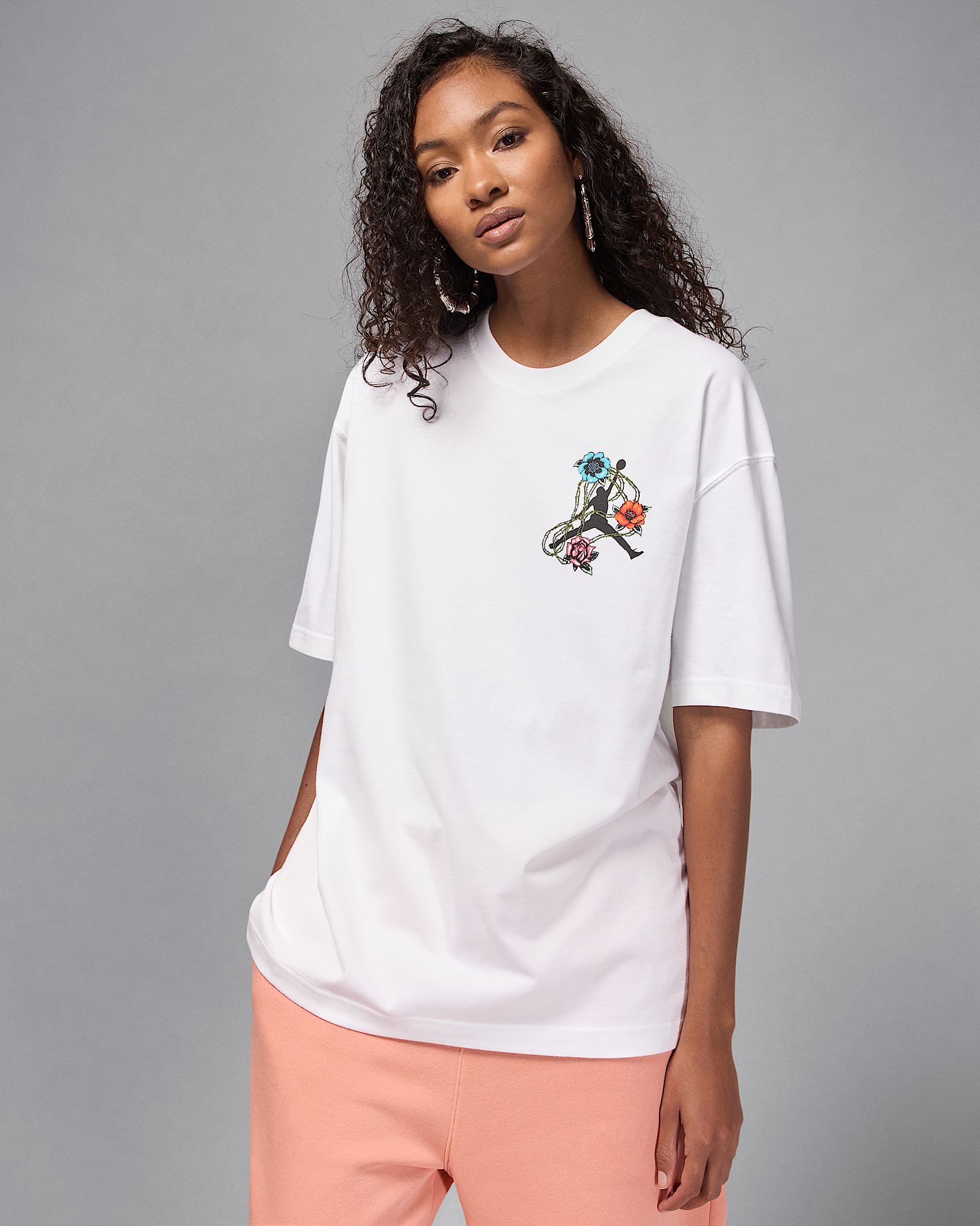 Jordan Flight Women's Oversized Graphic T-Shirt - White