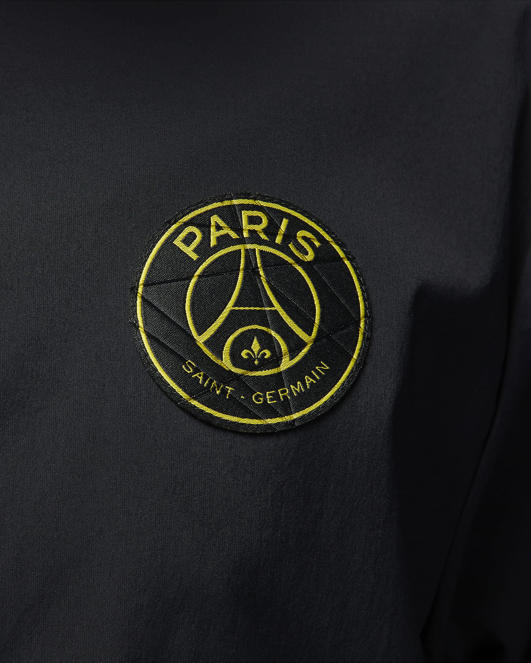 Paris Saint-Germain Men's Woven Jacket - Black/Tour Yellow/Tour Yellow