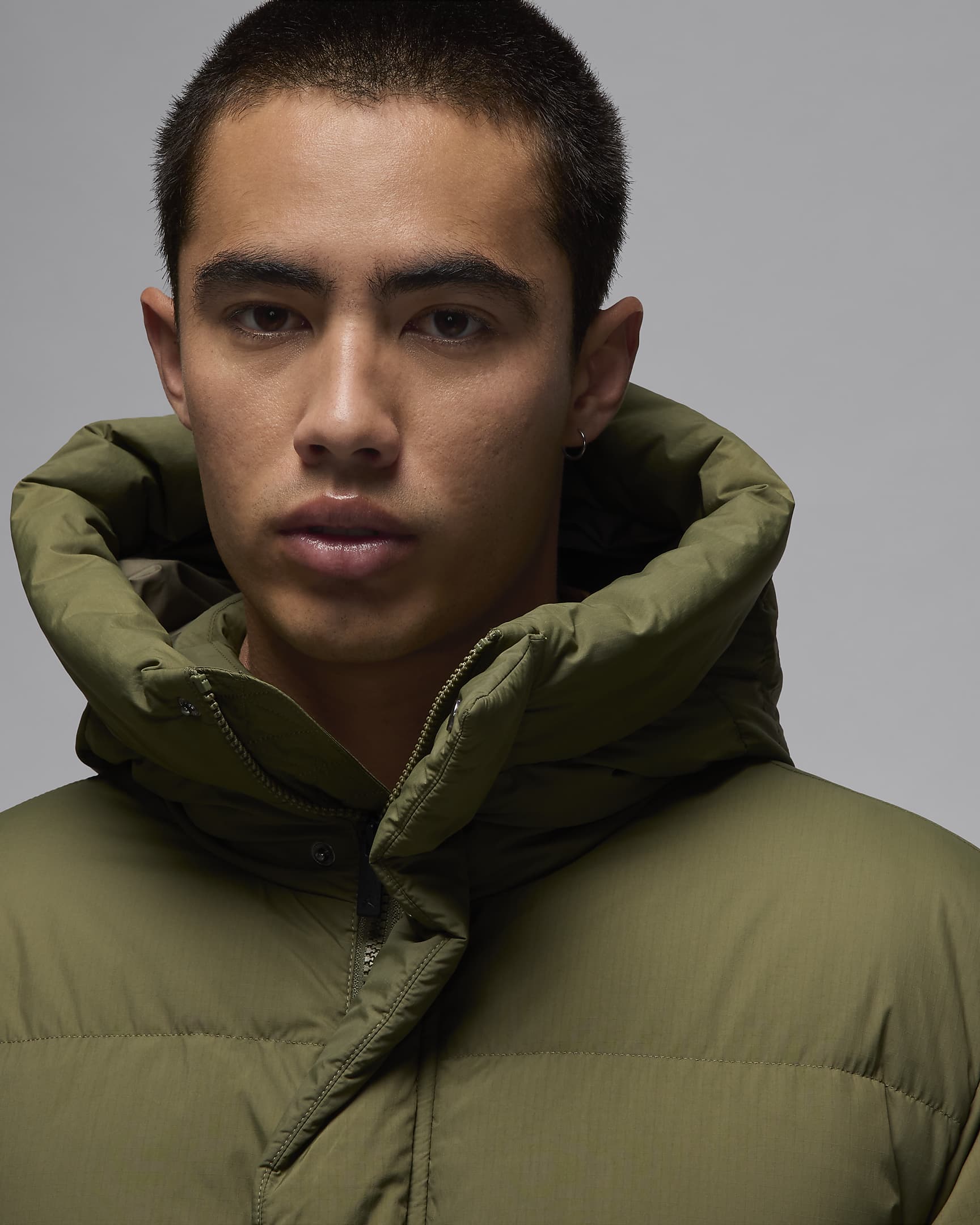 Parka en duvet Jordan Flight pour homme - Medium Olive