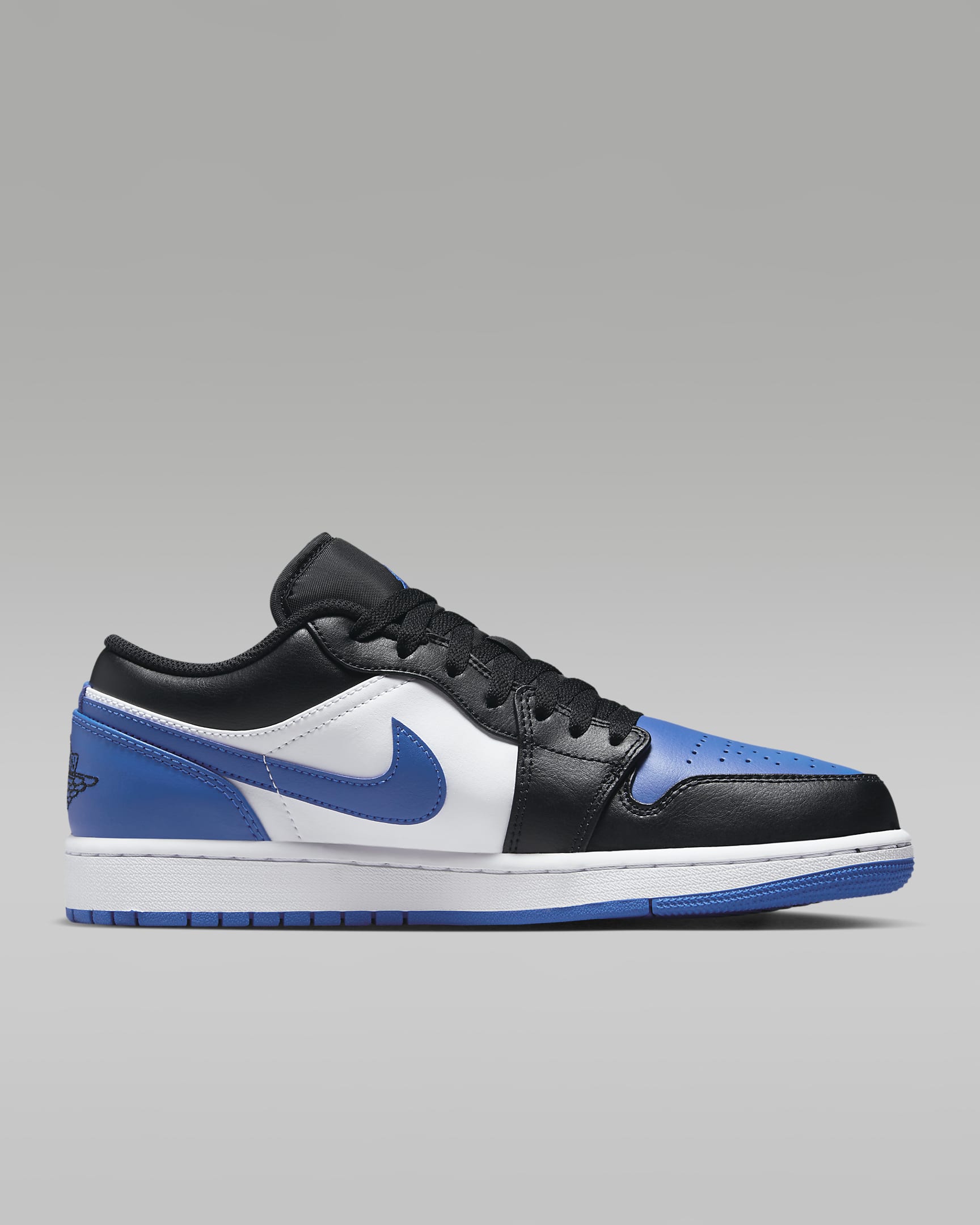 Air Jordan 1 Low Sabatilles - Home - Blanc/Negre/Blanc/Royal Blue