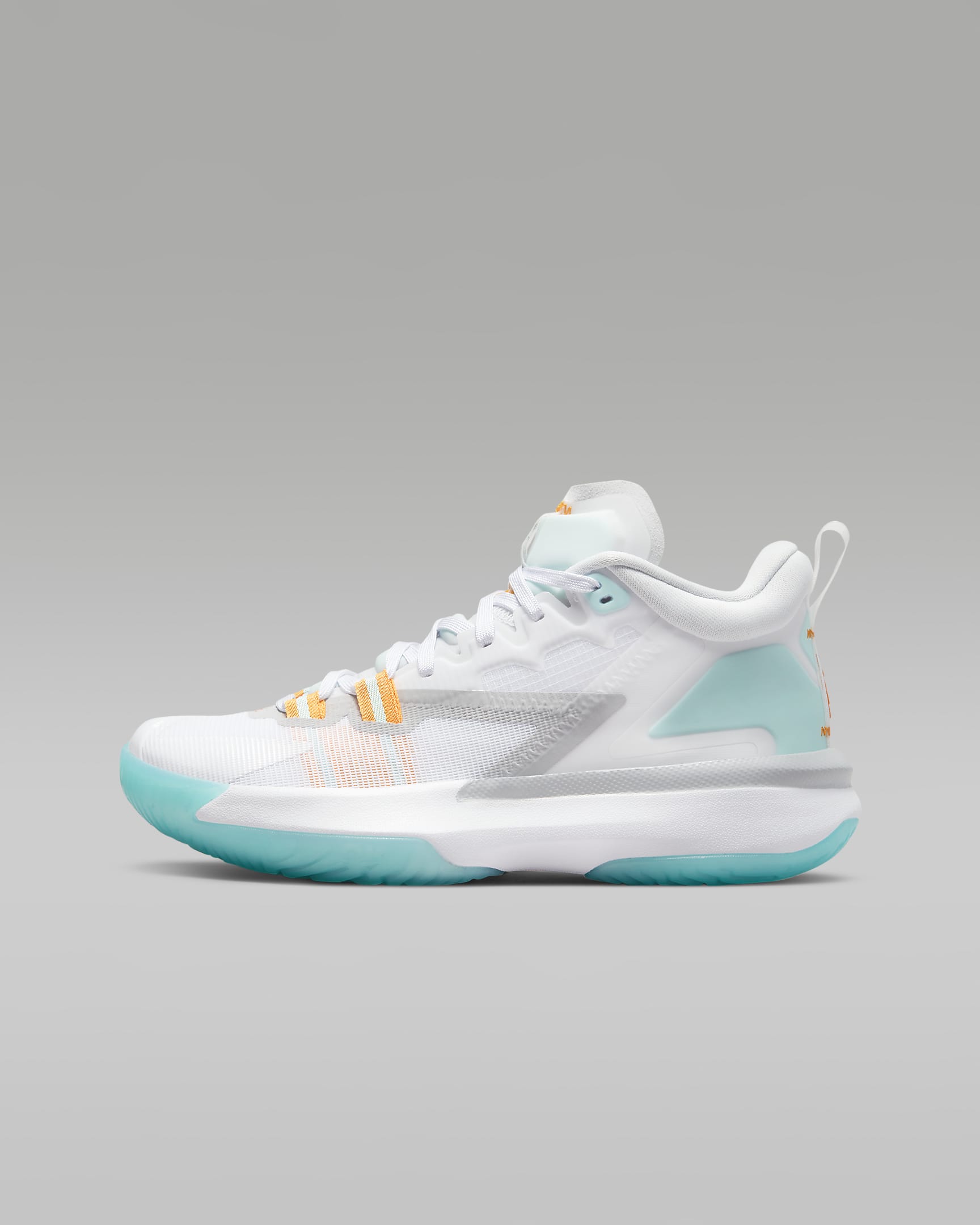 Calzado para niños talla grande Zion 1 - Blanco/Naranja láser/Turquesa dinámico/Negro