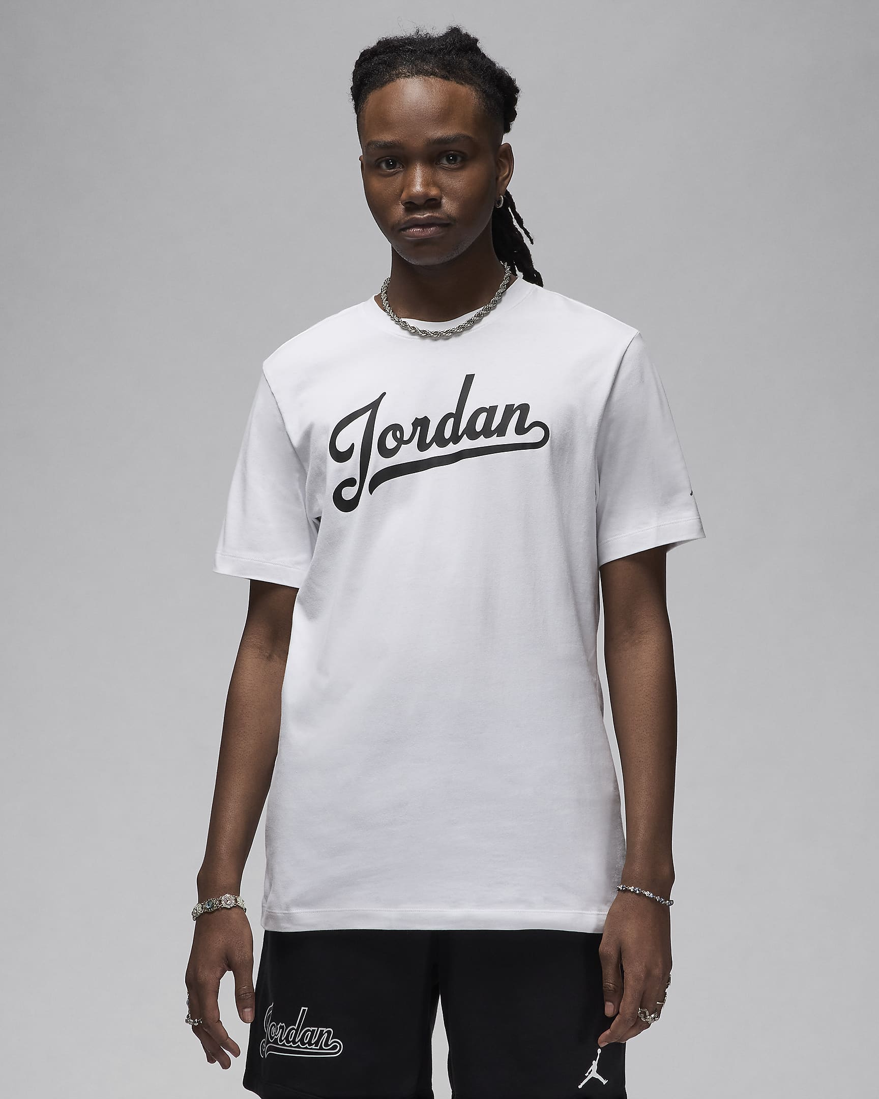 Jordan Flight MVP Men's T-Shirt - White/Black/Black