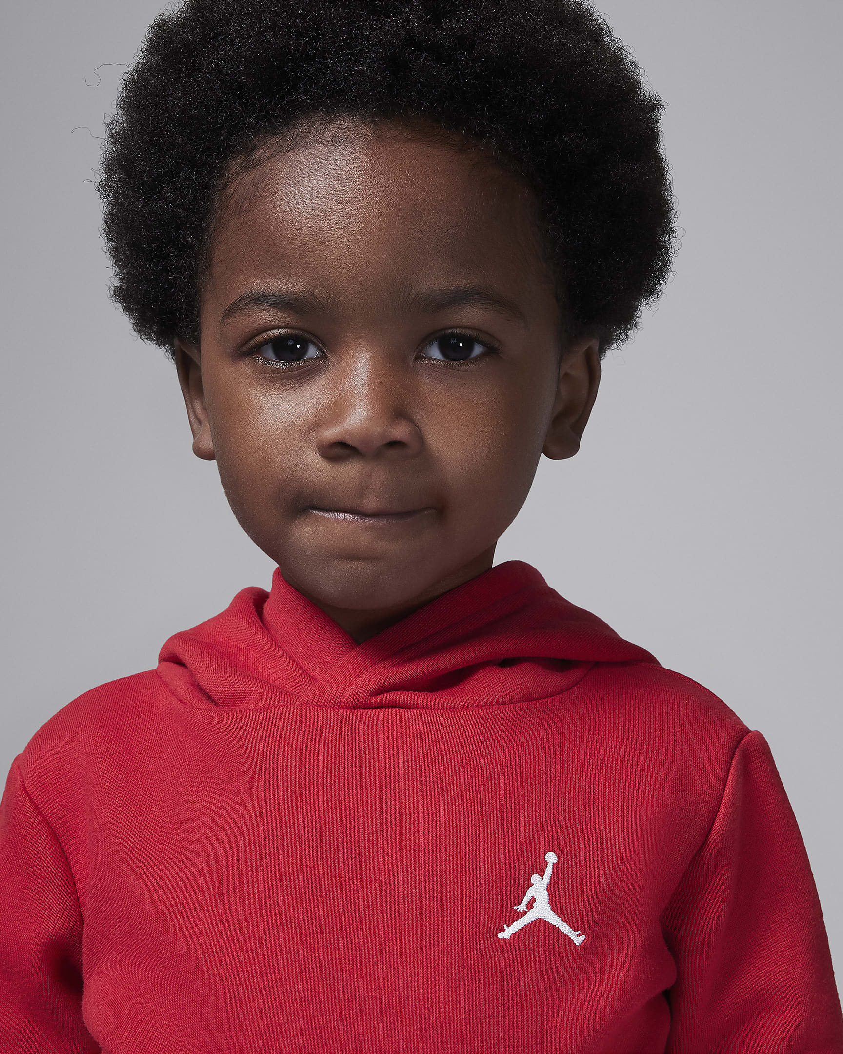 Jordan MJ Brooklyn Fleece Toddler 2-Piece Pullover Hoodie Set - Gym Red