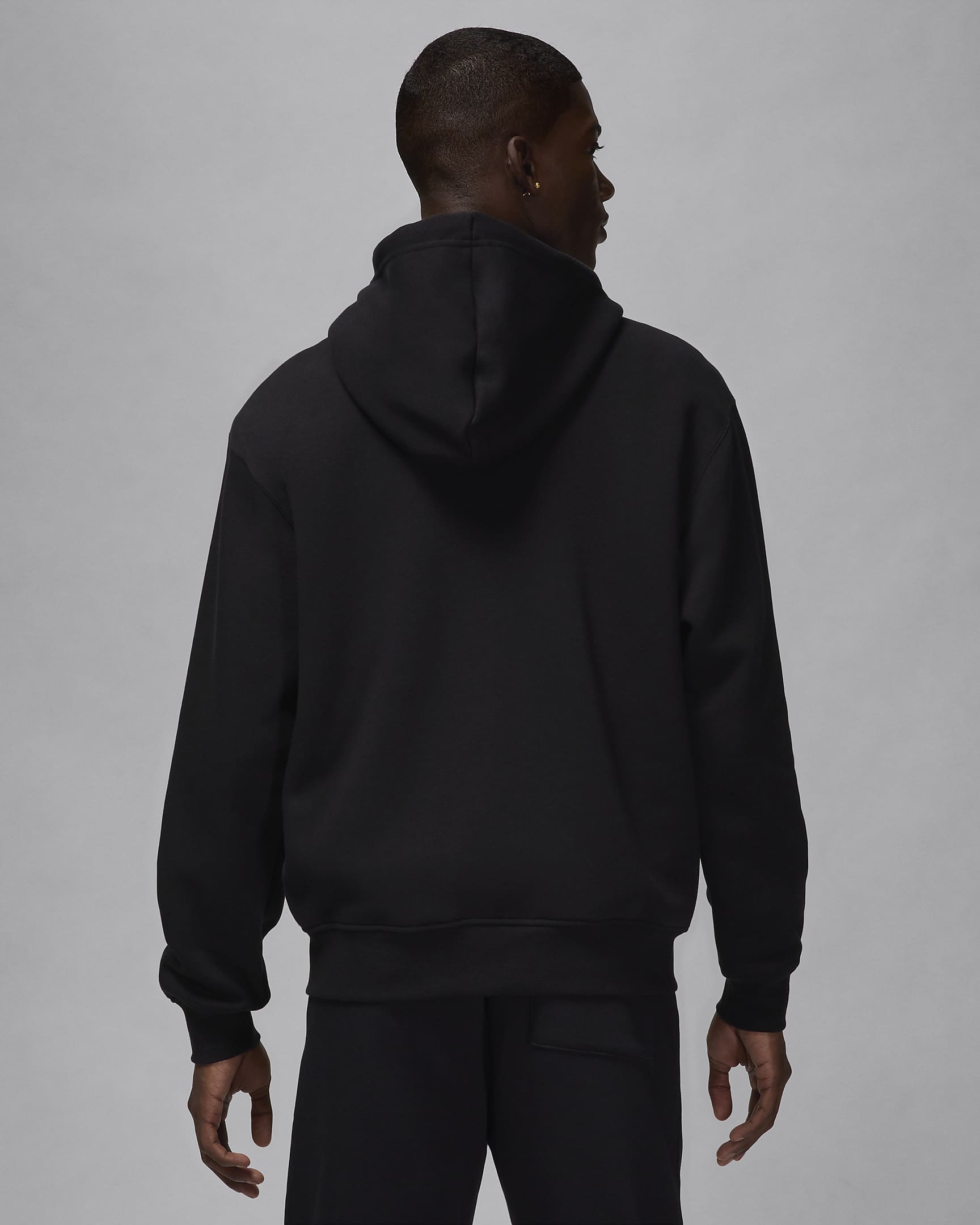 Sweat à capuche et zip Jordan Brooklyn Fleece pour homme - Noir/Blanc