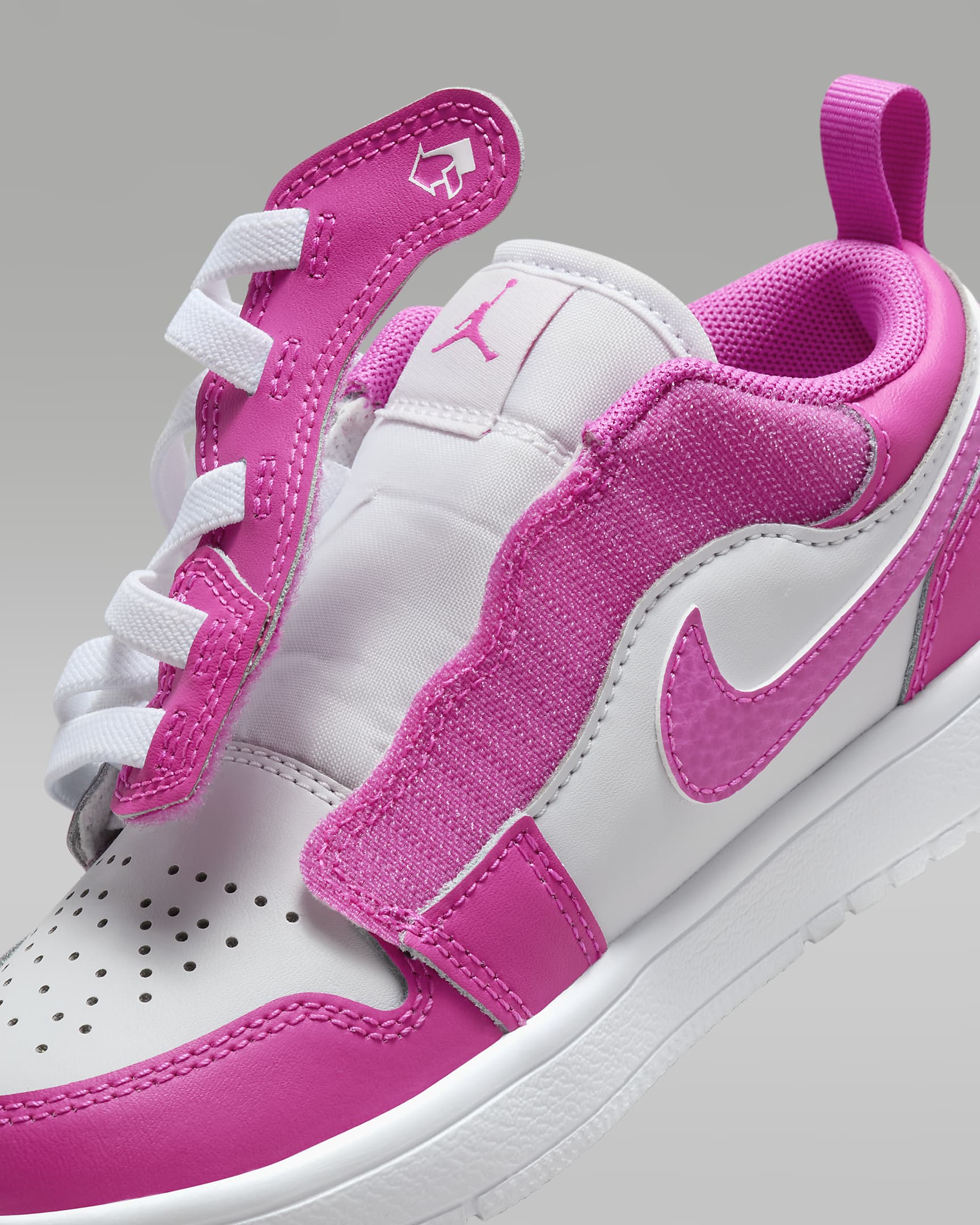 Chaussure Jordan 1 Low Alt pour enfant - Fire Pink/Blanc/Iris Whisper