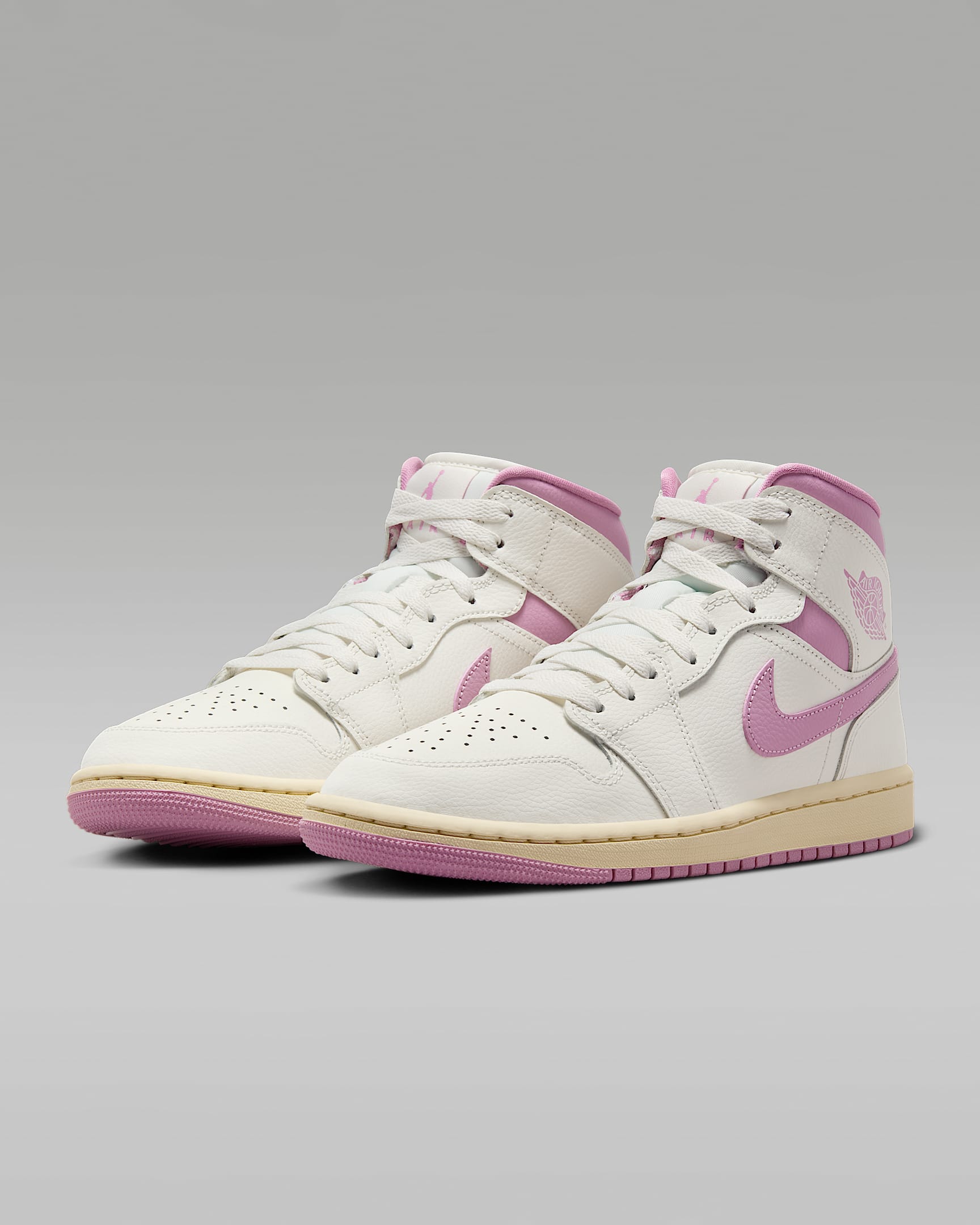 Air Jordan 1 Mid Women's Shoes - Sail/Muslin/Orchid