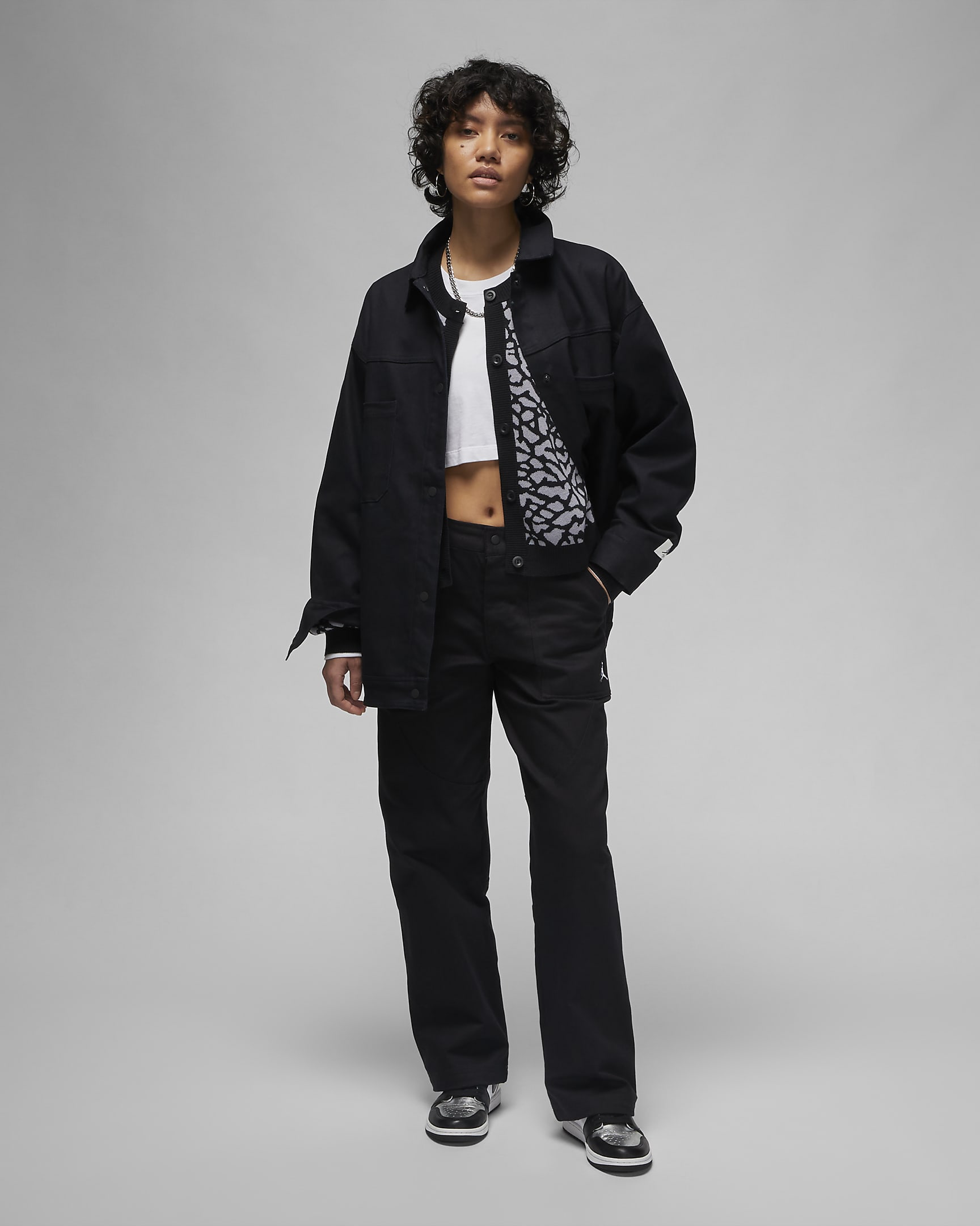 Jordan Flight Women's Trucker Jacket - Black