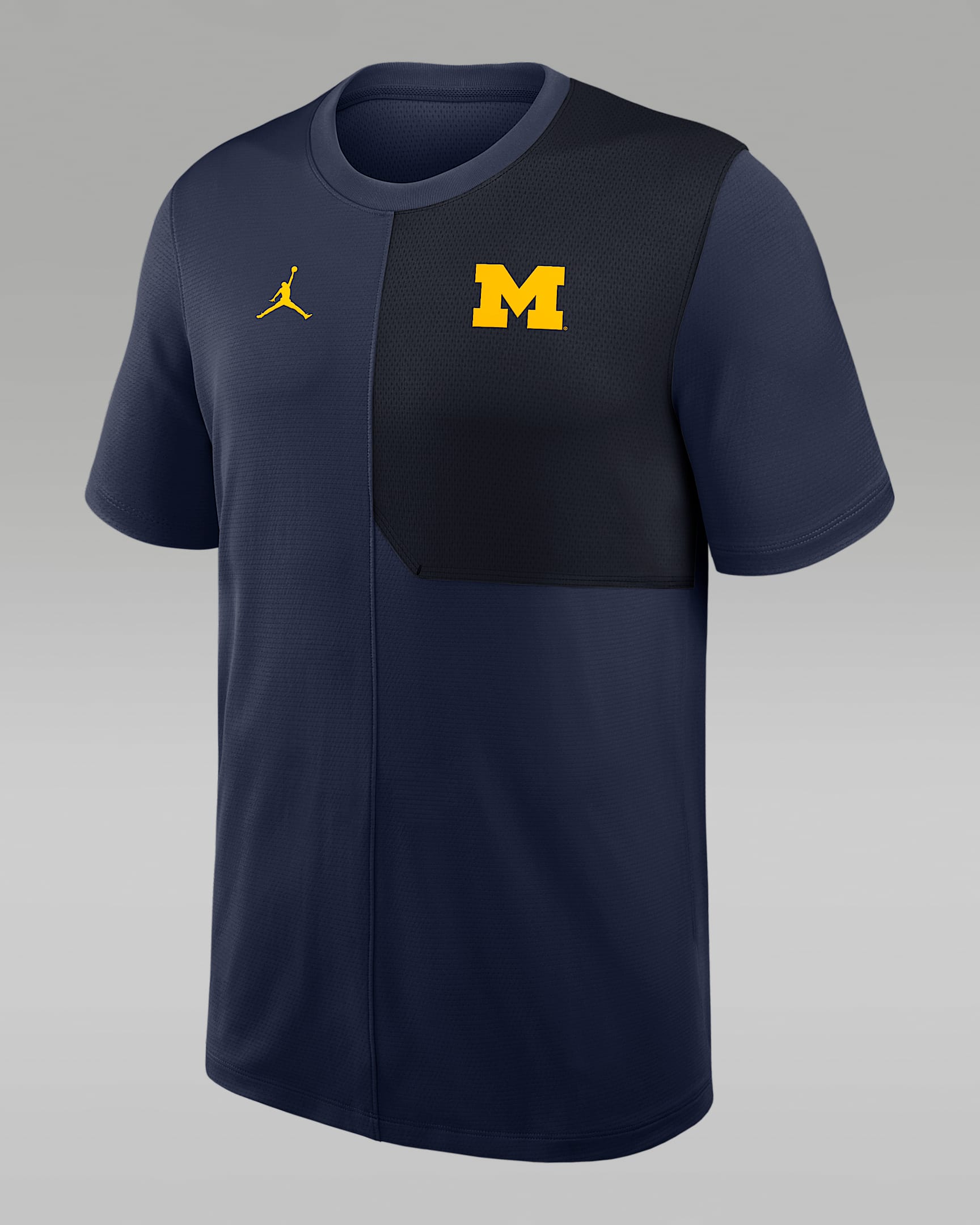 Michigan Sideline Coach Men's Jordan Brand Dri-FIT College Top - Navy