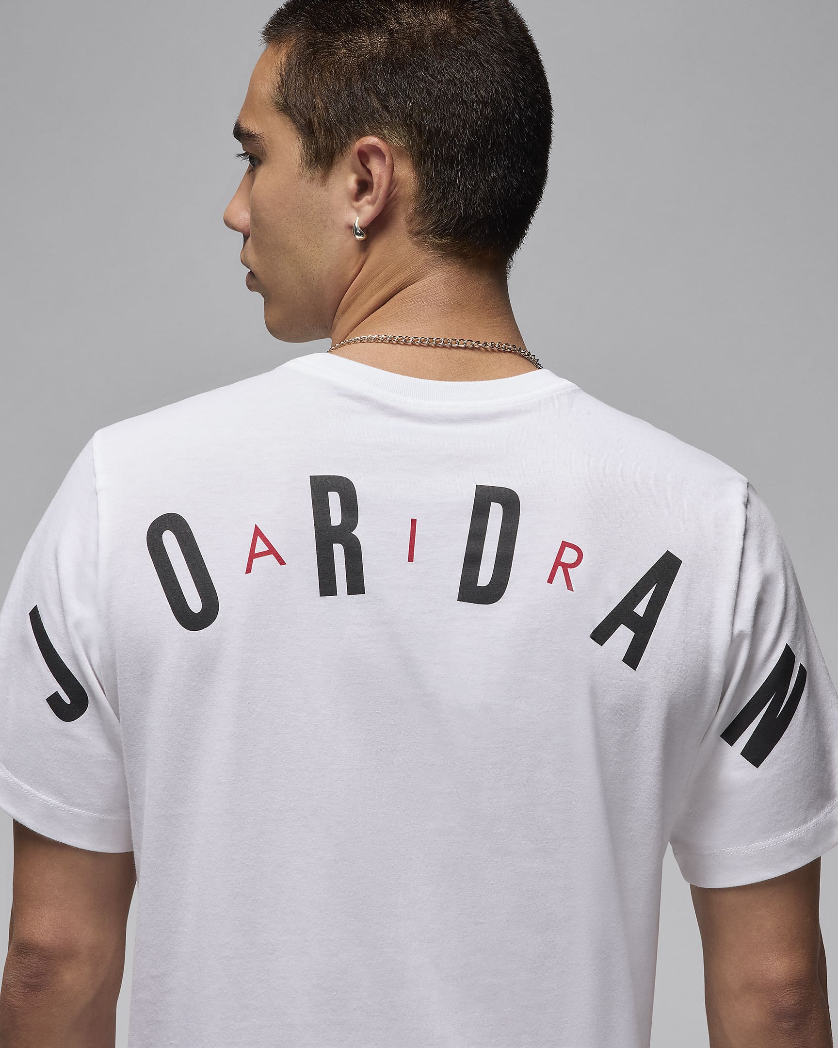 Strækbar Jordan Air-T-shirt til mænd - hvid