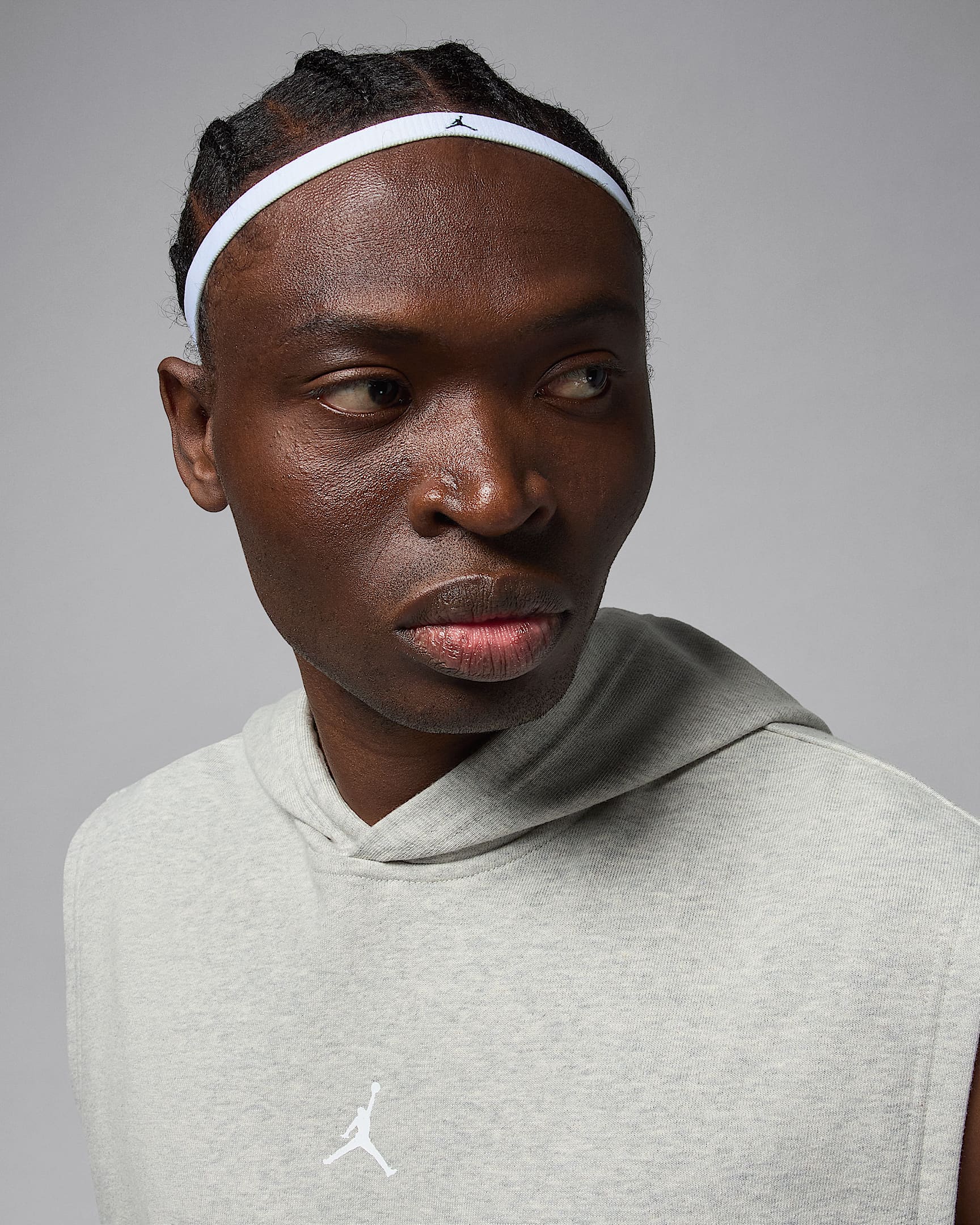 Jordan Sport Printed Headbands (6-Pack) - Black/White/Black