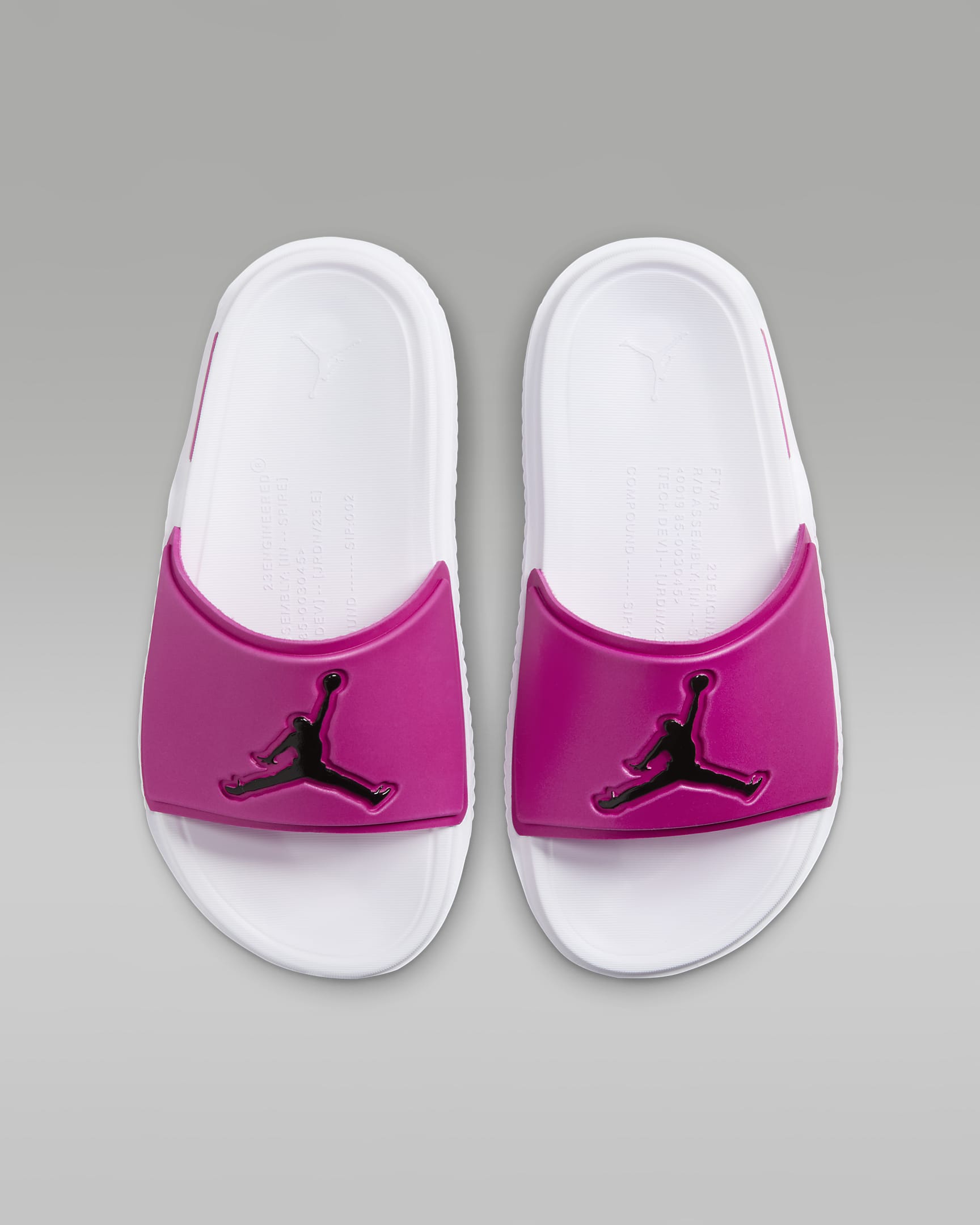 Claquette Jordan Jumpman pour ado - Fire Pink/Noir