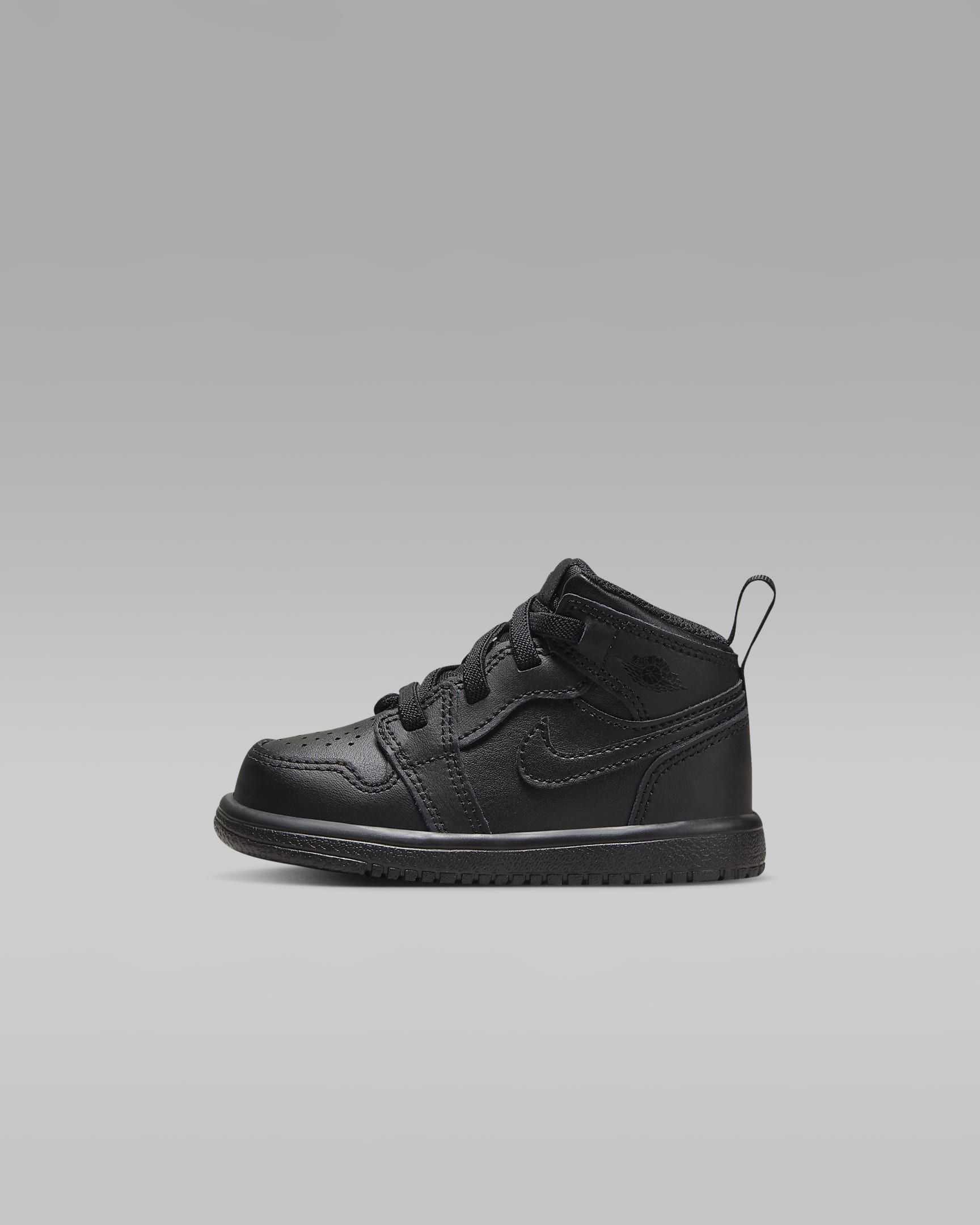 Jordan 1 Mid Alt Baby/Toddler Shoes - Black/Black/Black