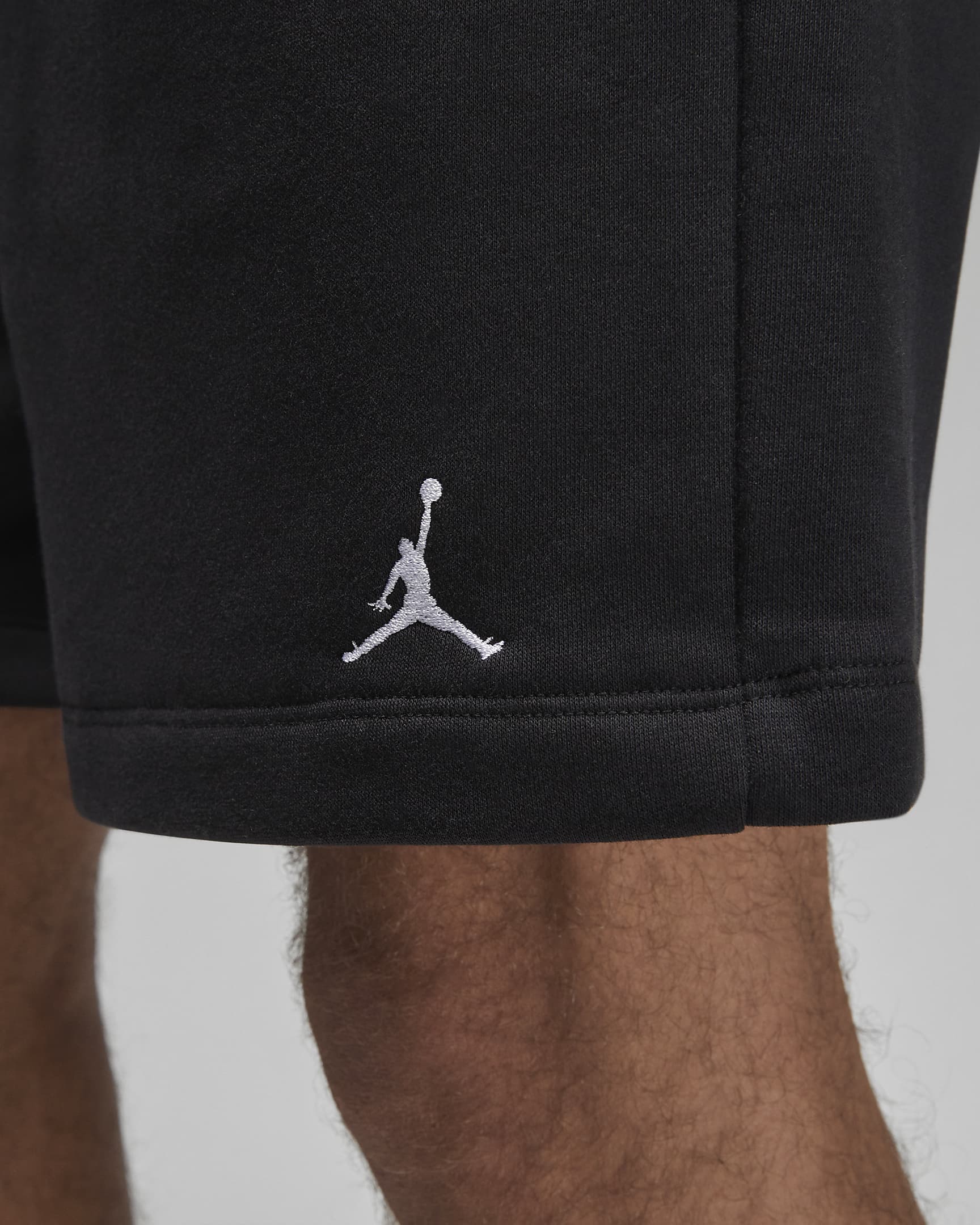 Jordan Brooklyn Fleece Men's Shorts - Black/White