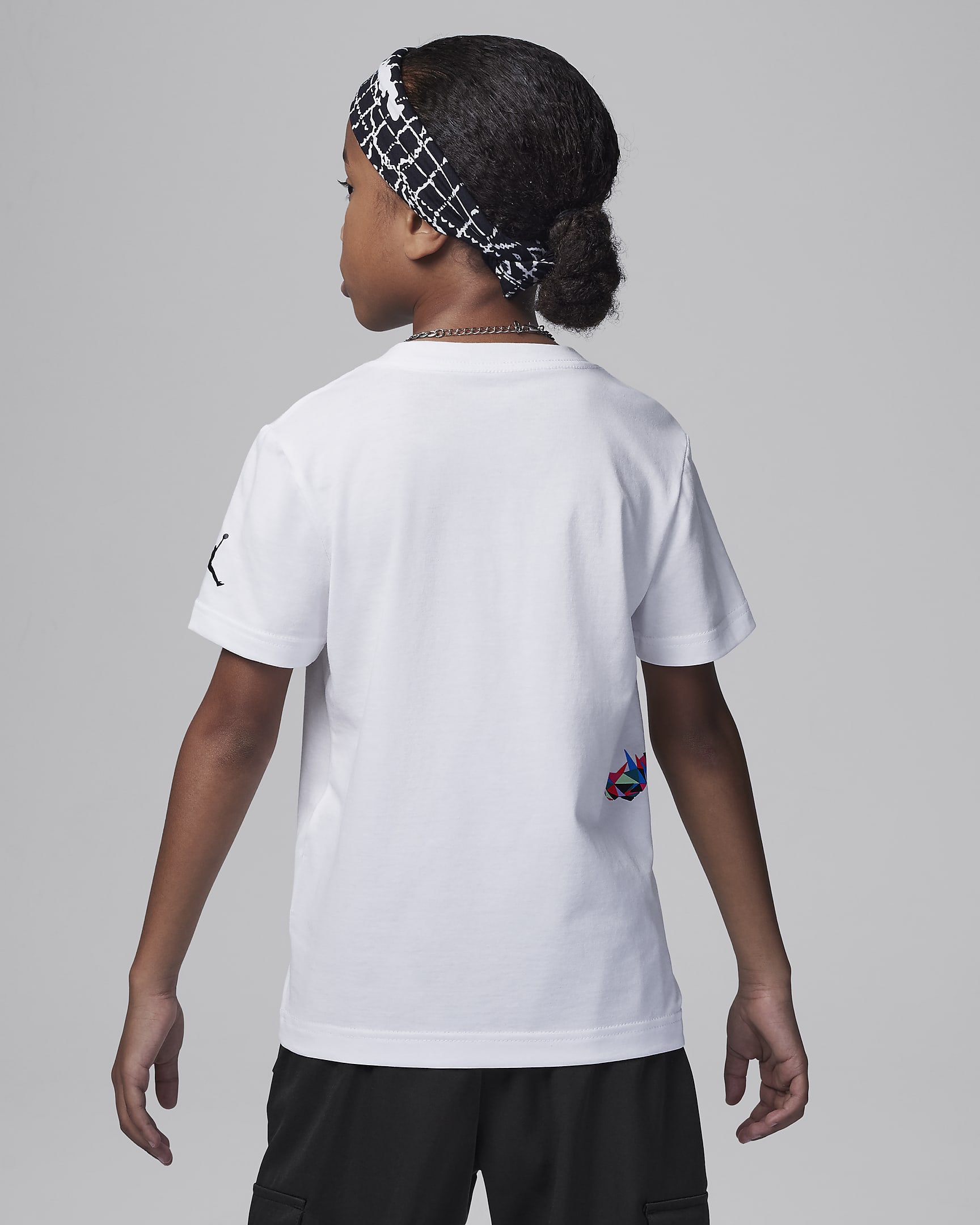 Playera con gráfico para niños talla pequeña Jordan Jumpman Heirloom - Blanco