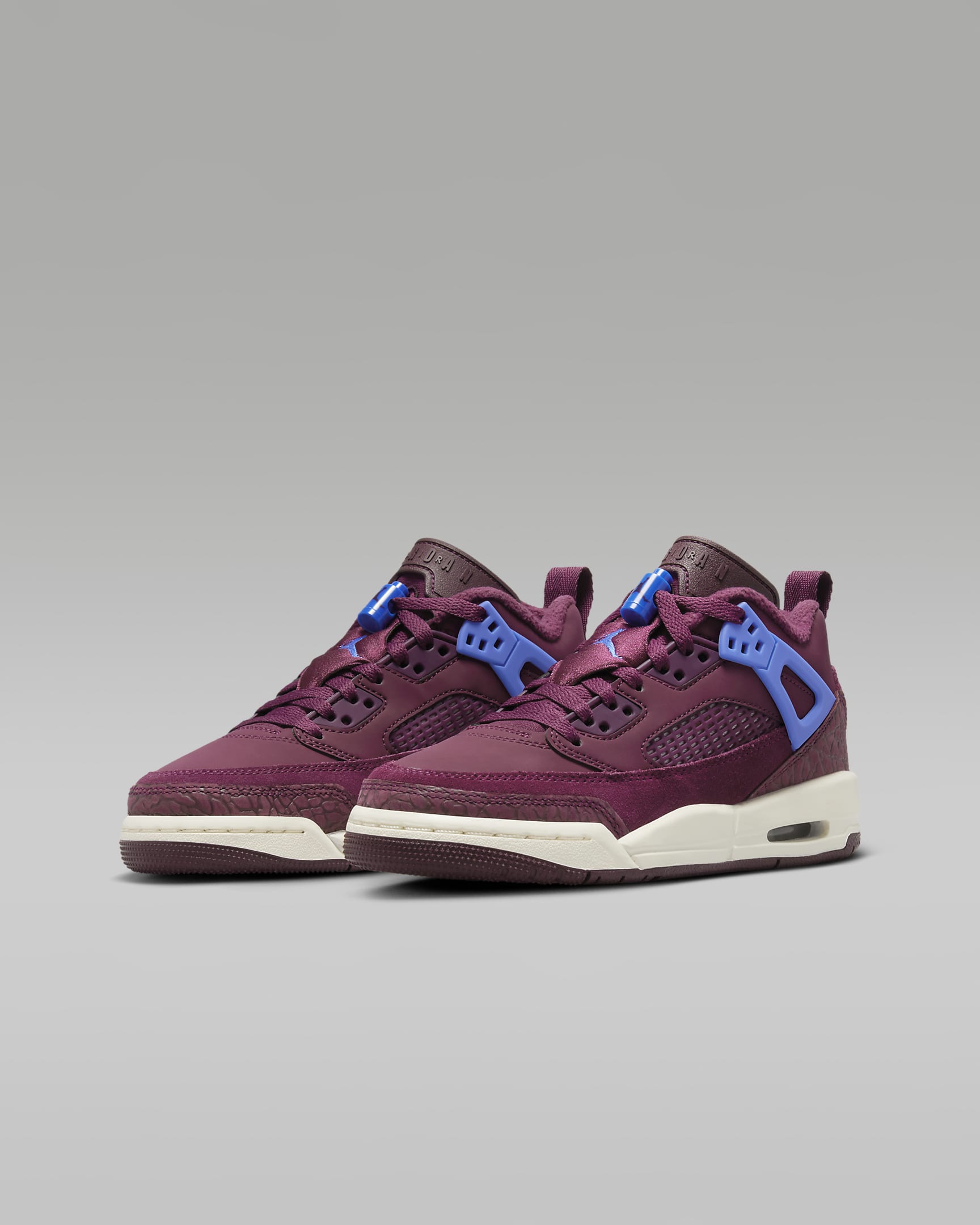 Jordan Spizike Low Big Kids' Shoes - Bordeaux/Sail/Hyper Royal