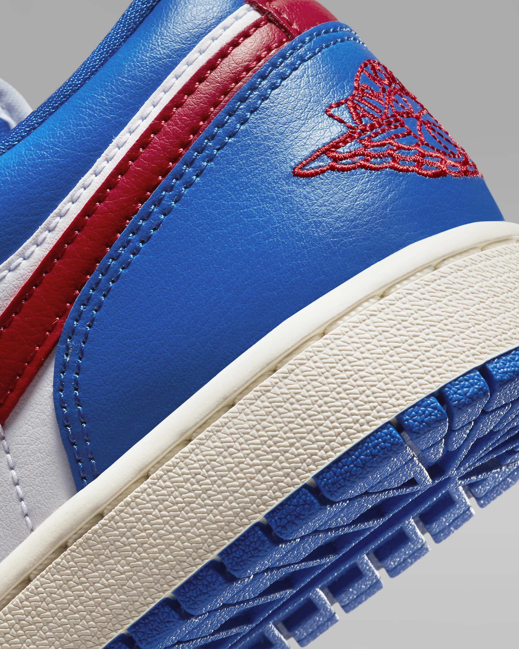 Air Jordan 1 Low Women's Shoes - Sport Blue/White/Sail/Gym Red