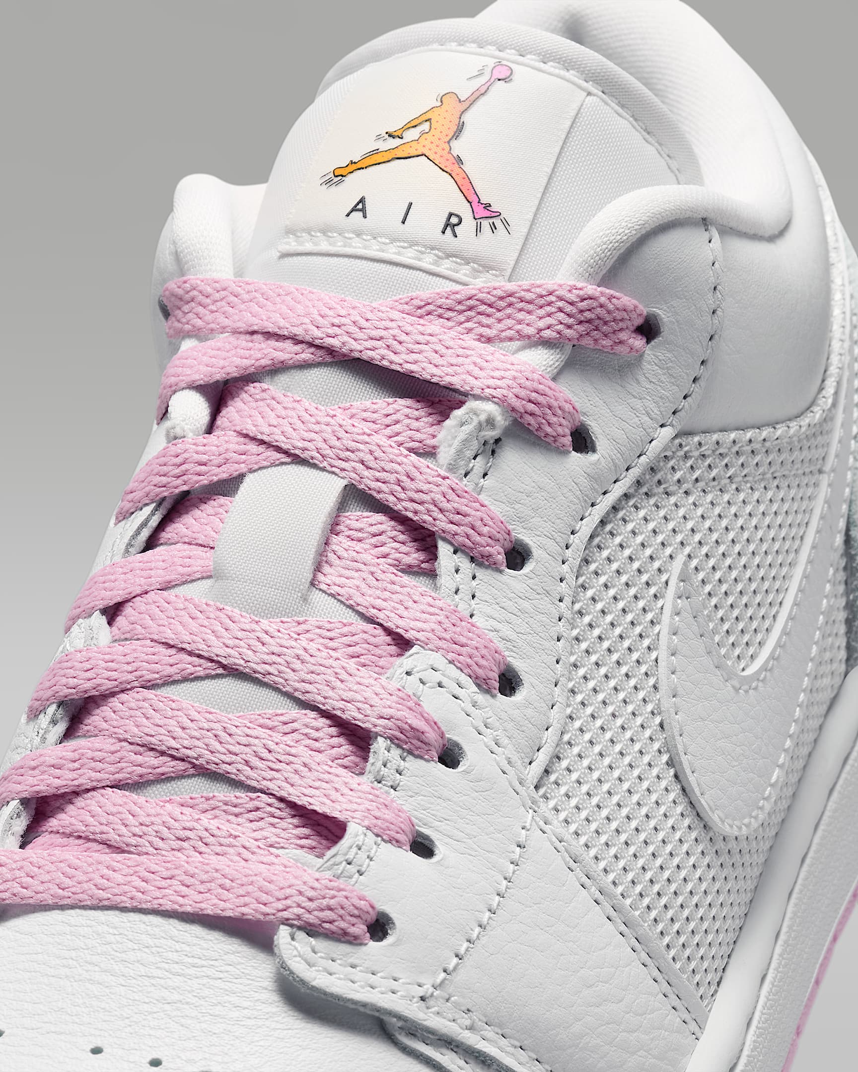 Air Jordan 1 Low SE Men's Shoes - Summit White/Light Arctic Pink/Silver