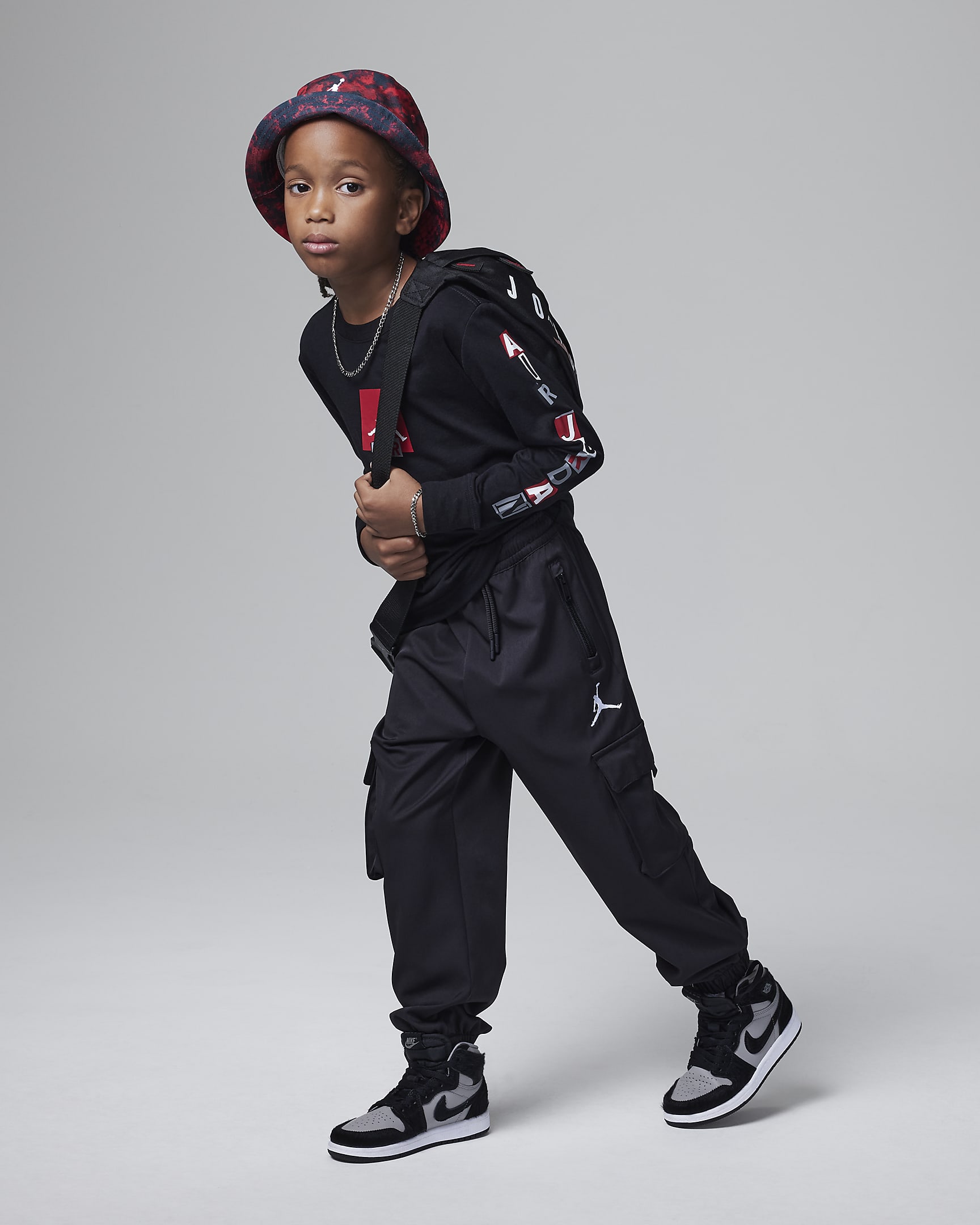 Jordan Air Stacked Long Sleeve Tee Little Kids T-Shirt. Nike.com