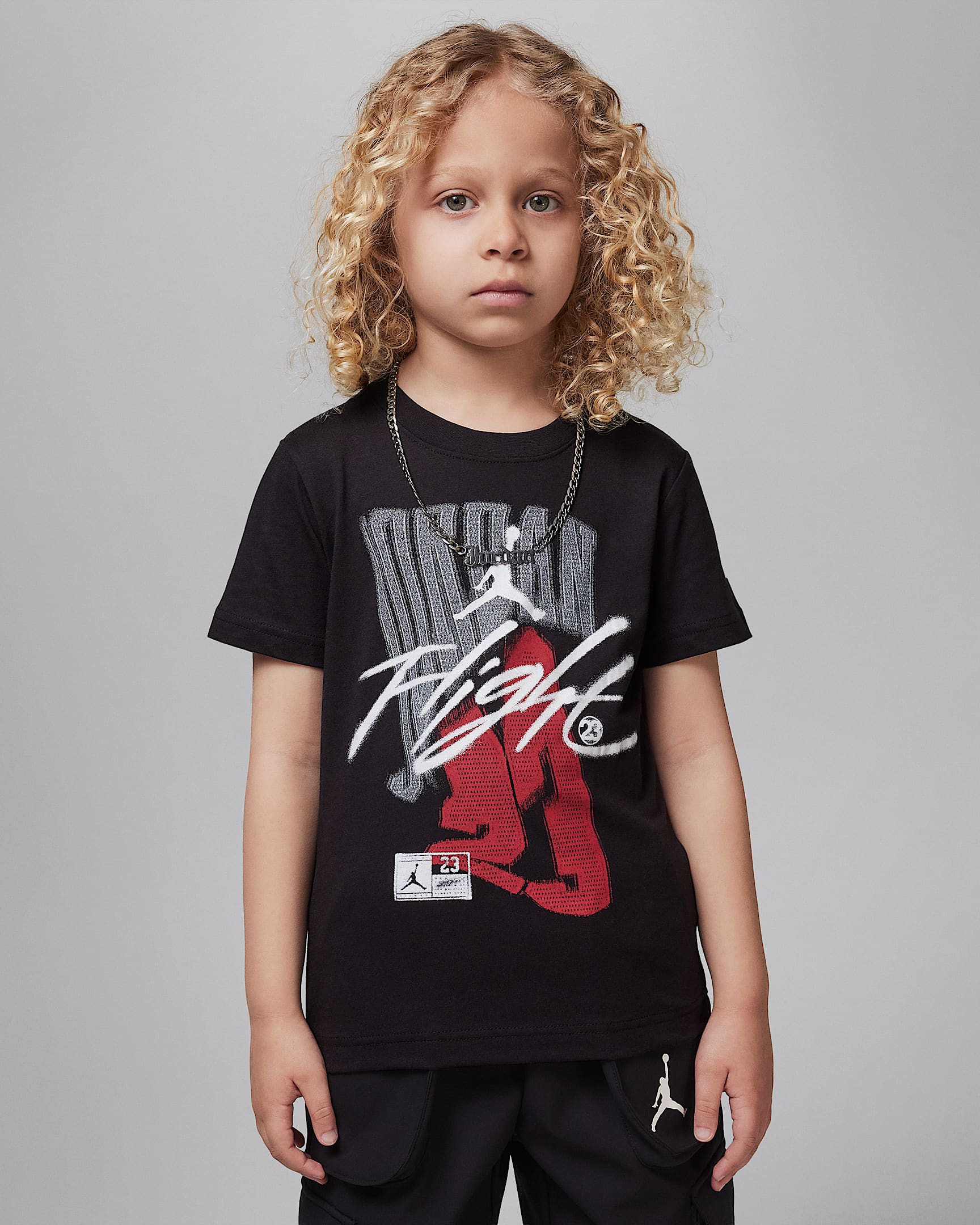 ジョーダン リトルキッズ フェイドアウェイ フライト Tシャツ - ブラック