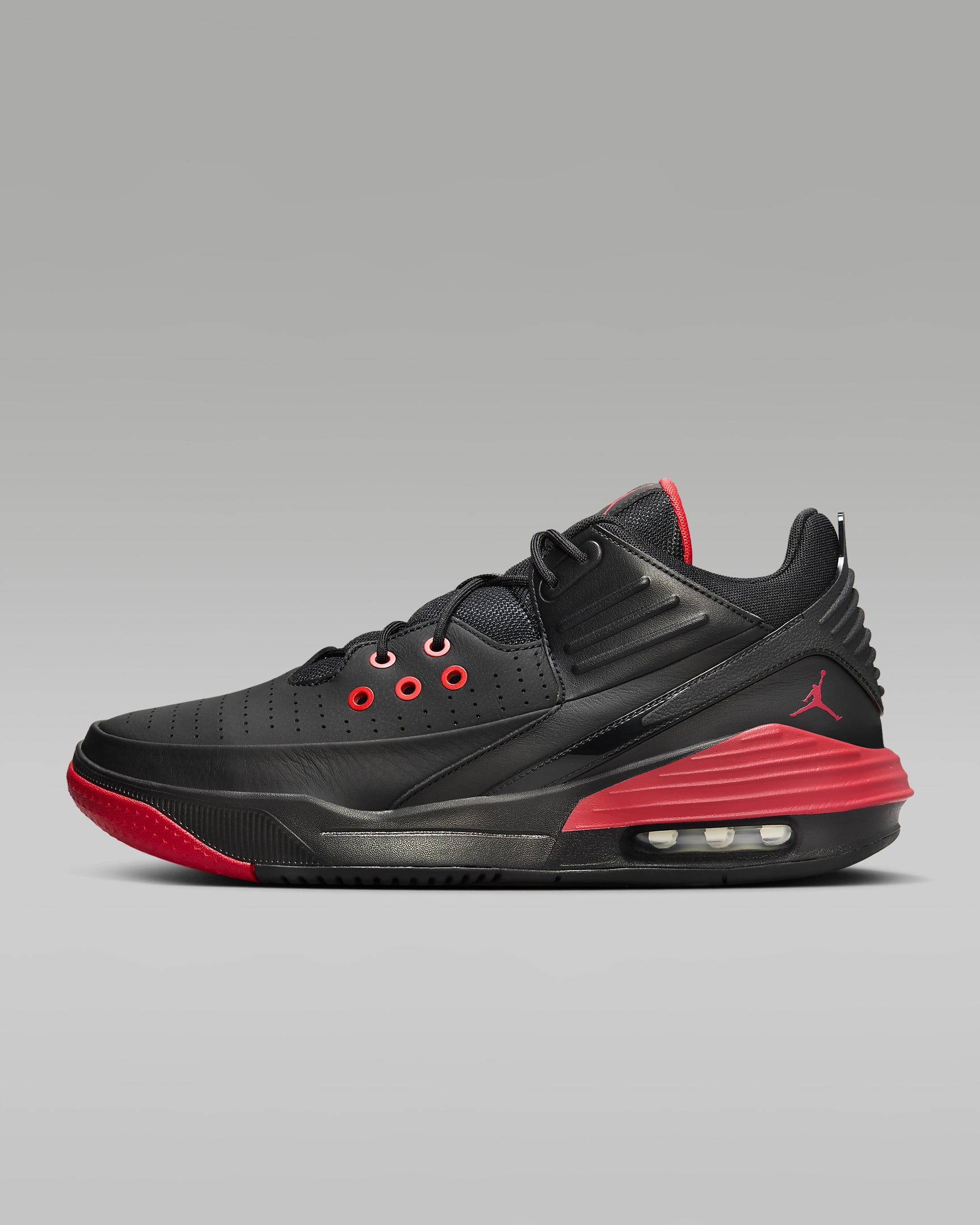 Jordan Max Aura 5 Men's Shoes - Black/Black/University Red