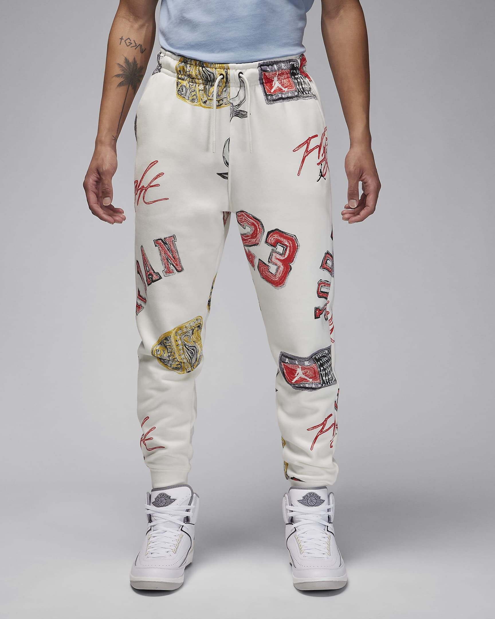 Jordan Brooklyn Fleece joggingbroek voor heren - Sail/Zwart