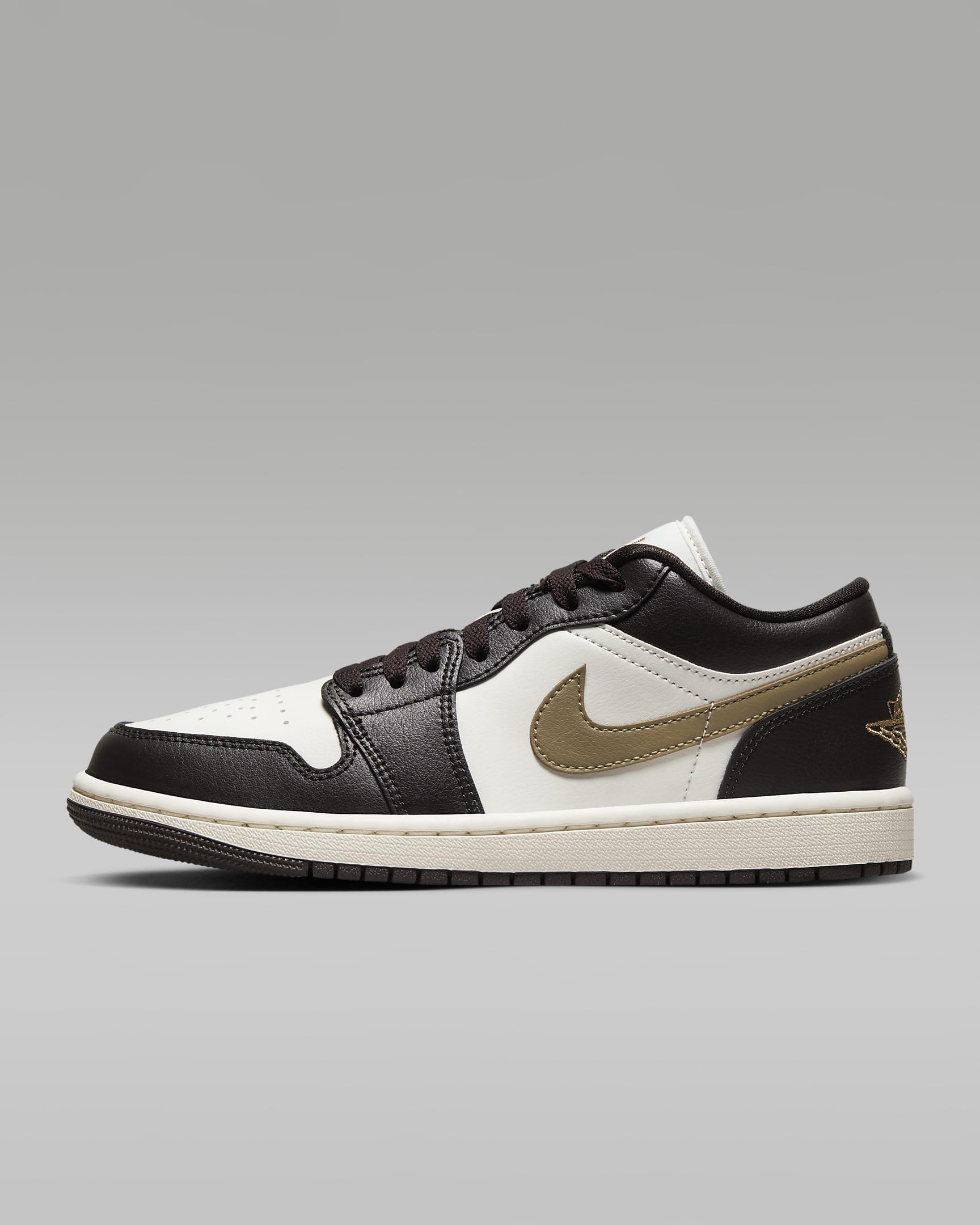 Air Jordan 1 Low Women's Shoes - Shadow Brown/Sail/Brown Kelp