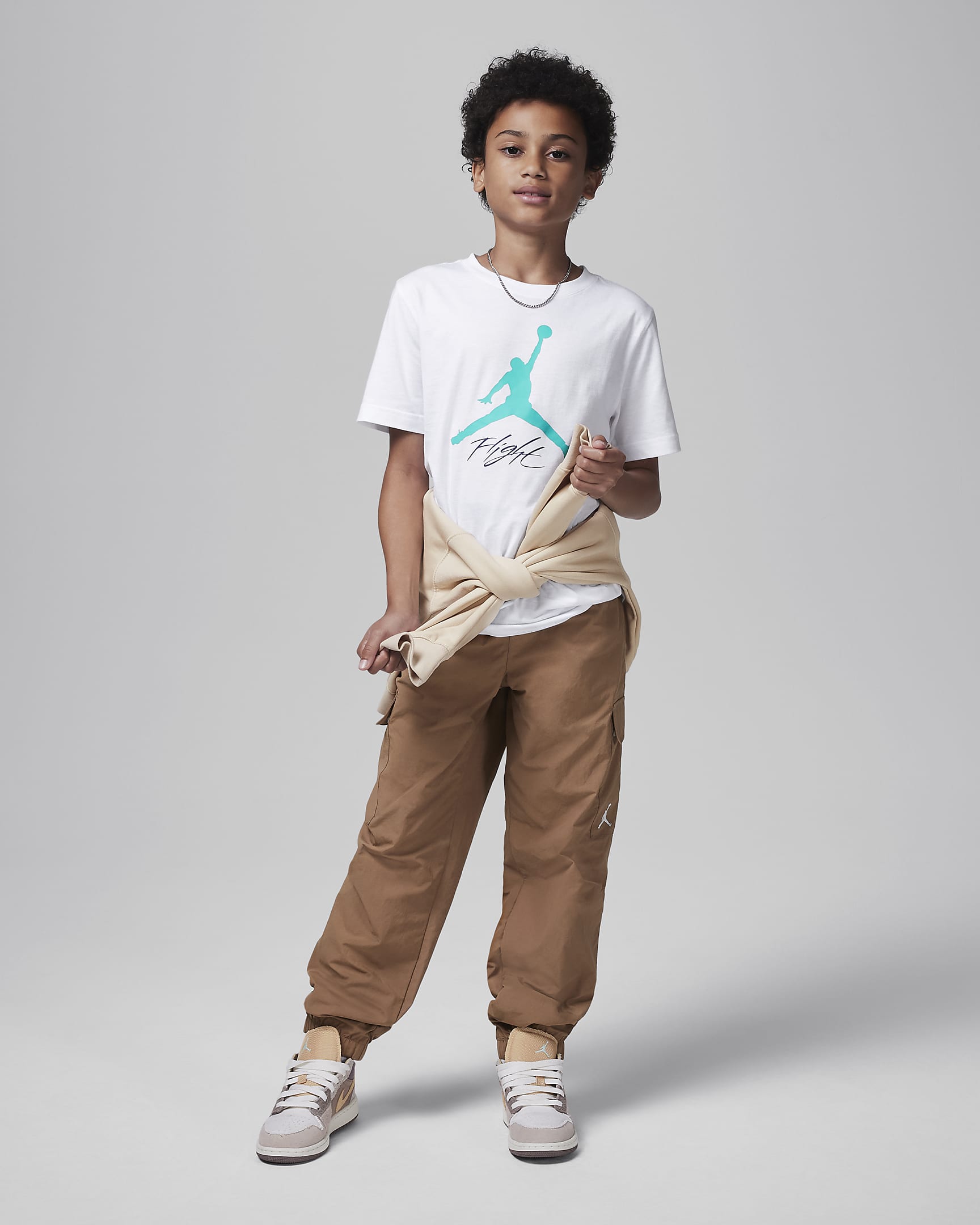 Jordan Big Kids' MJ Double Cargo Pants.