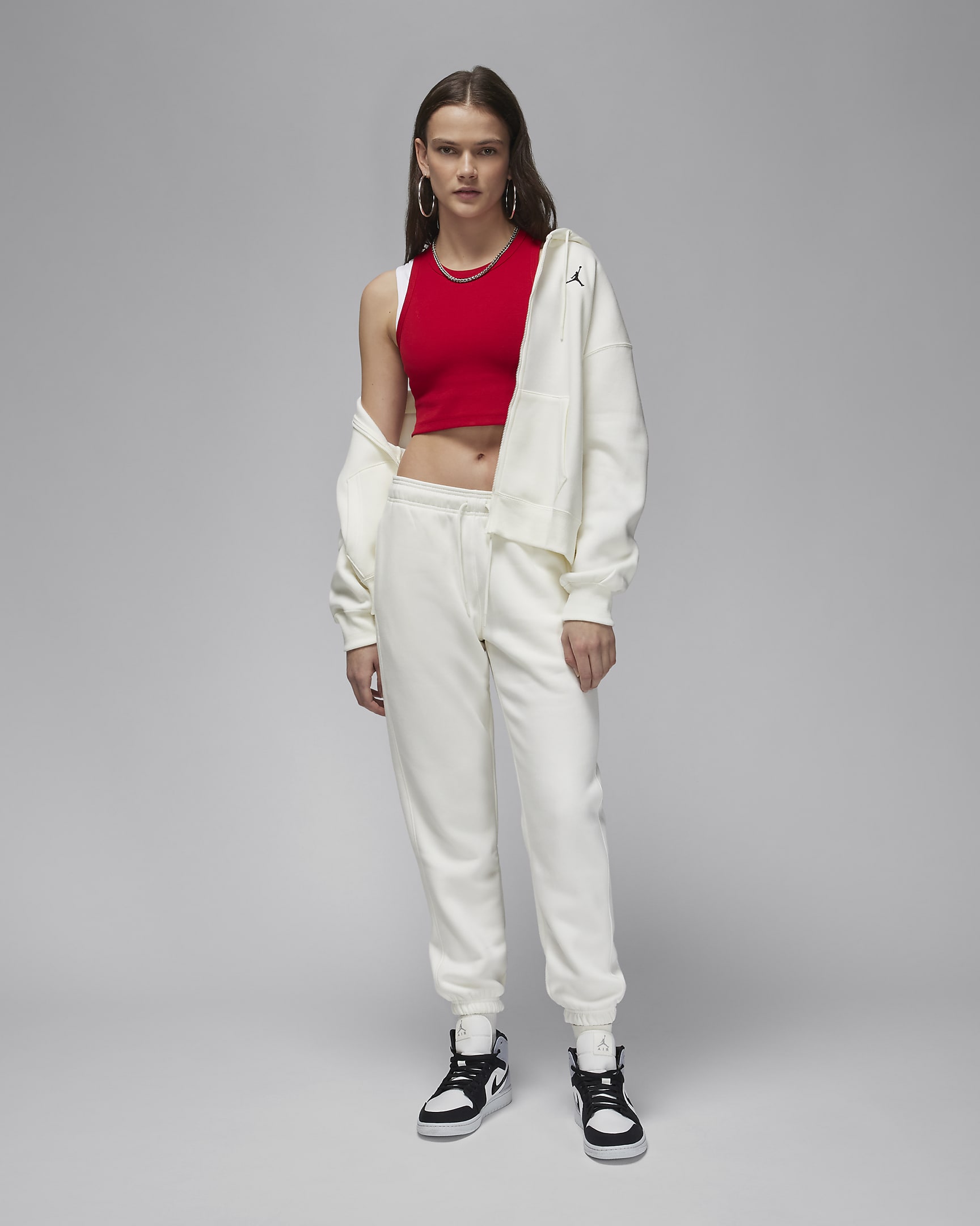 Jordan Brooklyn Fleece Women's Full-Zip Hoodie. Nike FI
