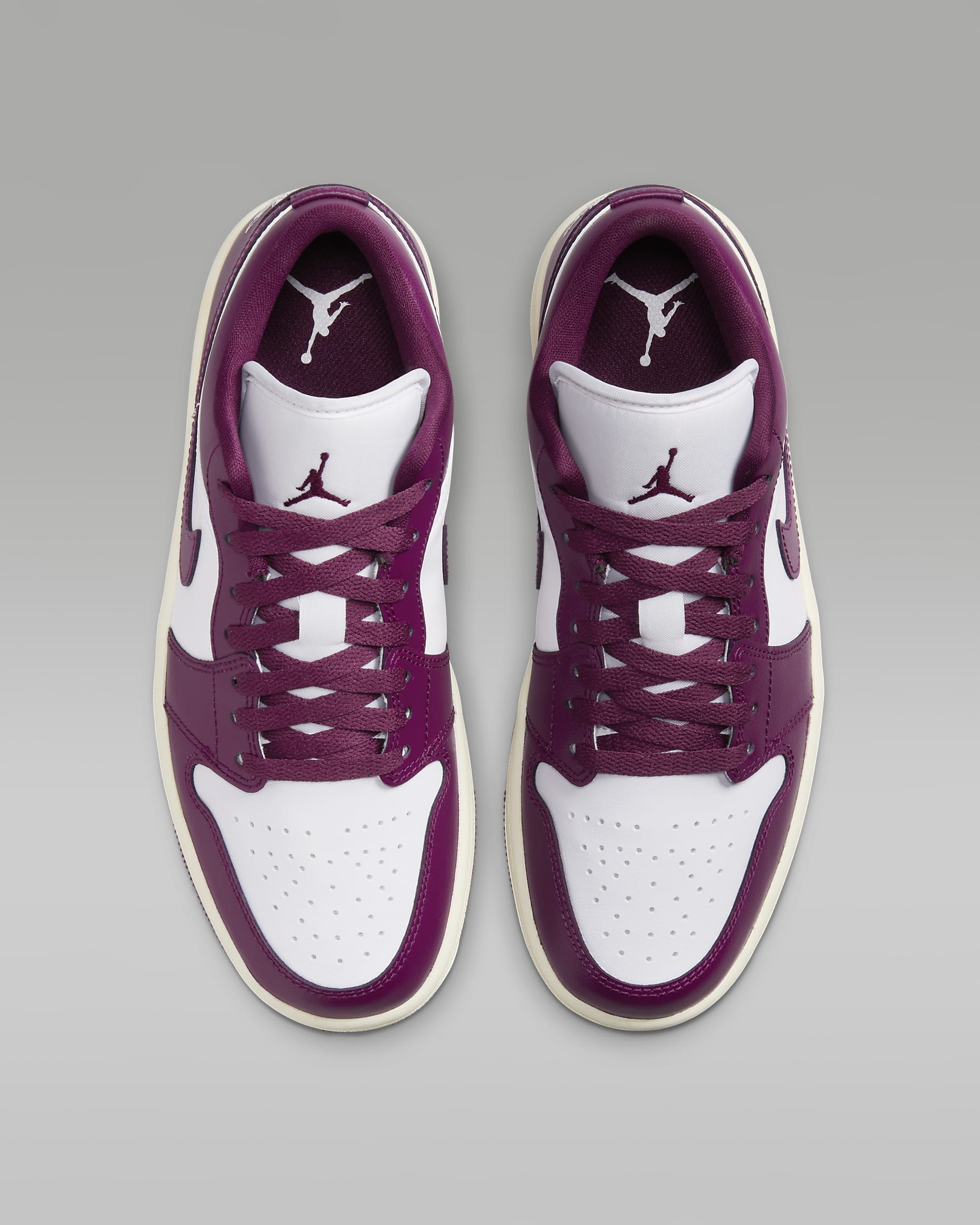 Air Jordan 1 Low Women's Shoes - White/Sail/Bordeaux