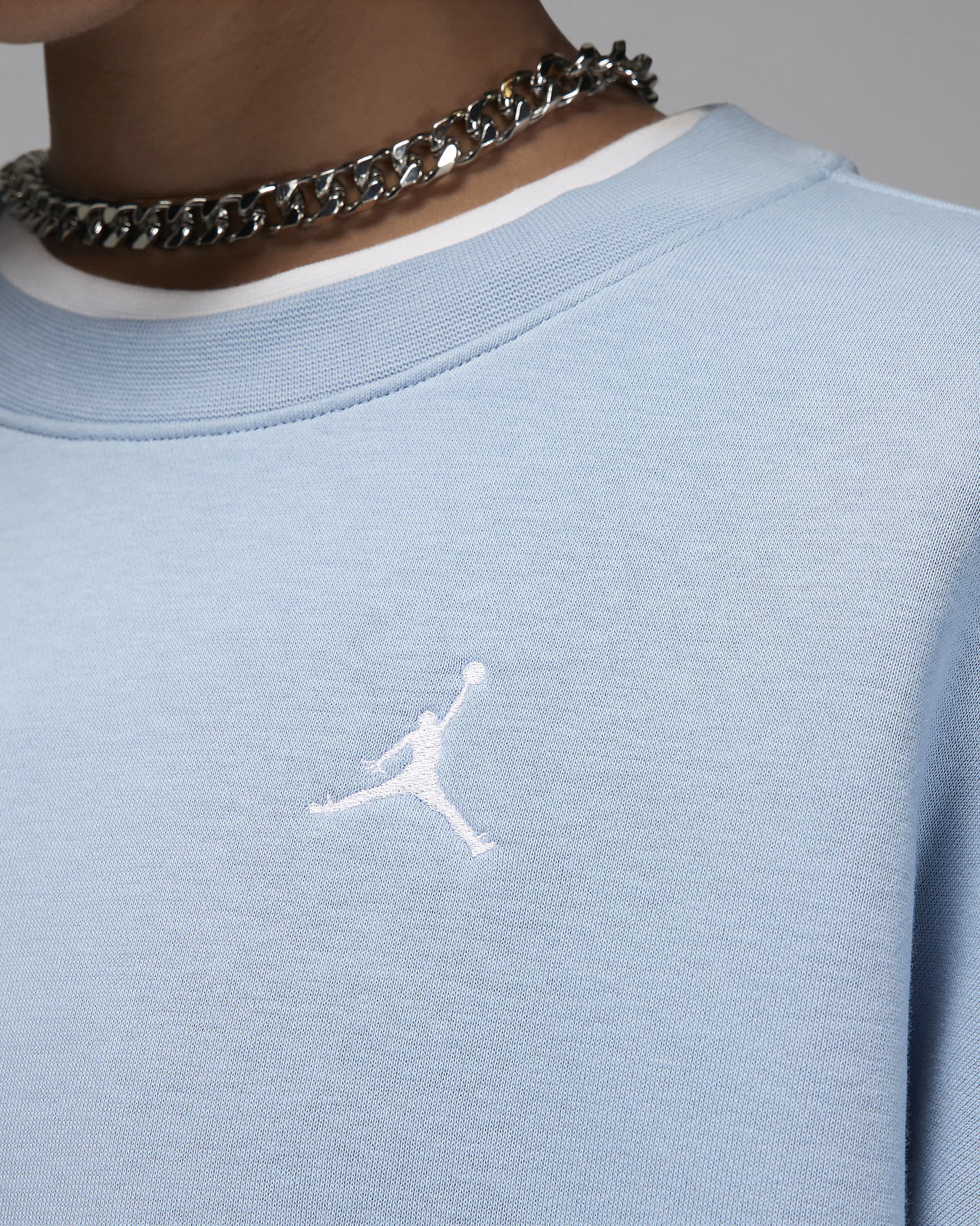 Jordan Brooklyn Fleece Women's Crew-Neck Sweatshirt - Blue Grey