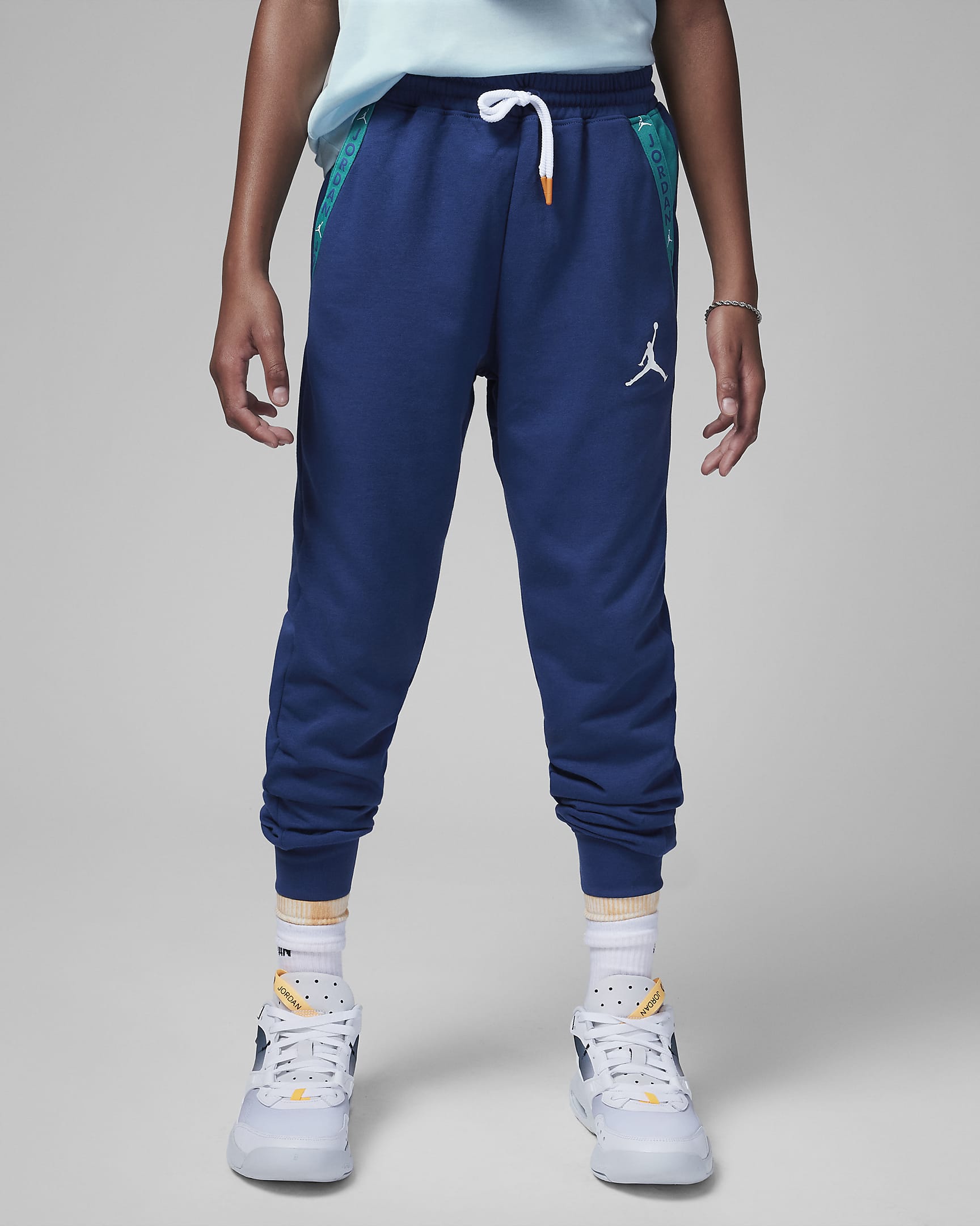 Jordan Vert Tape French Terry Pants Big Kids' Pants - French Blue