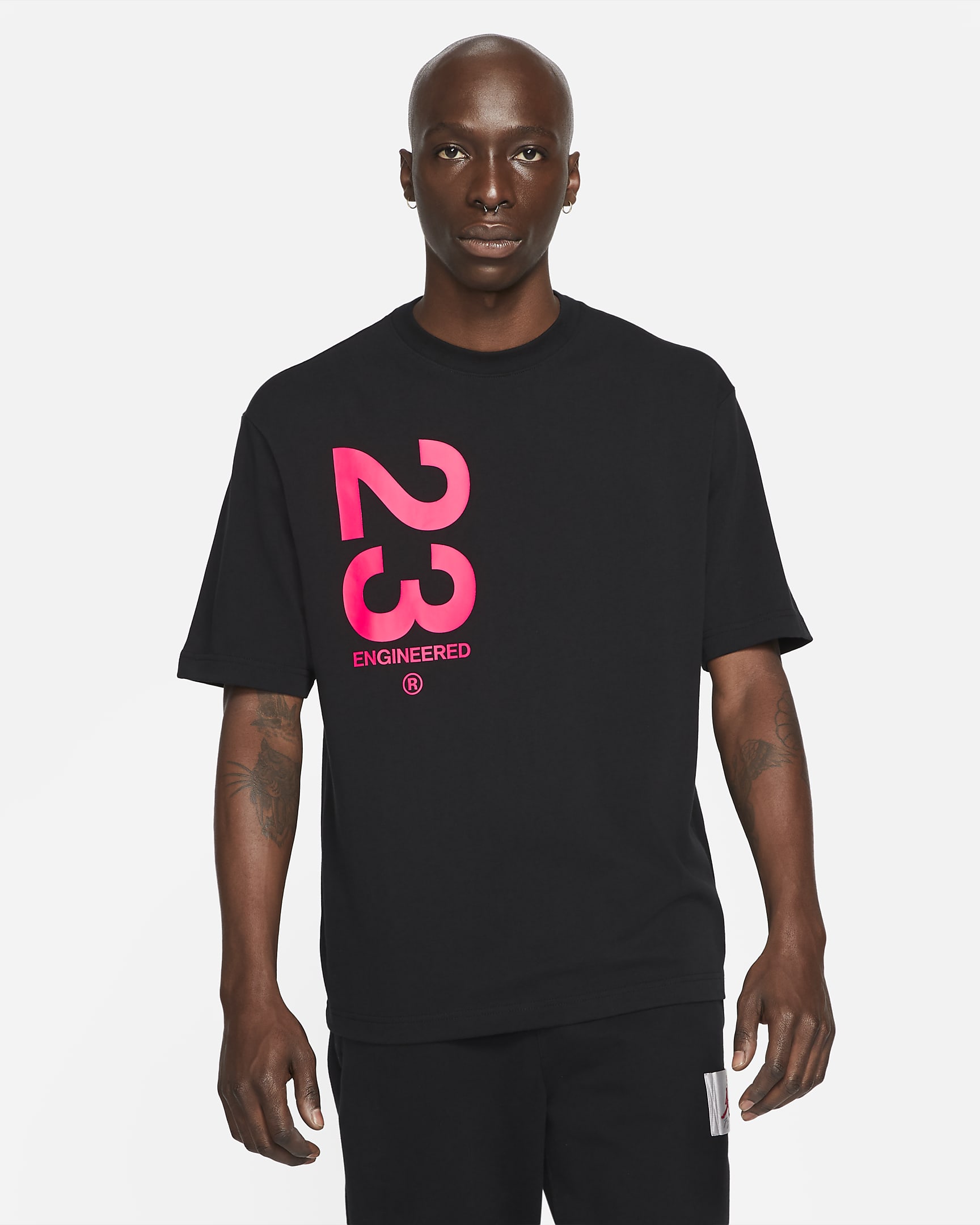 Jordan 23 Engineered Kurzarm-T-Shirt für Herren - Schwarz