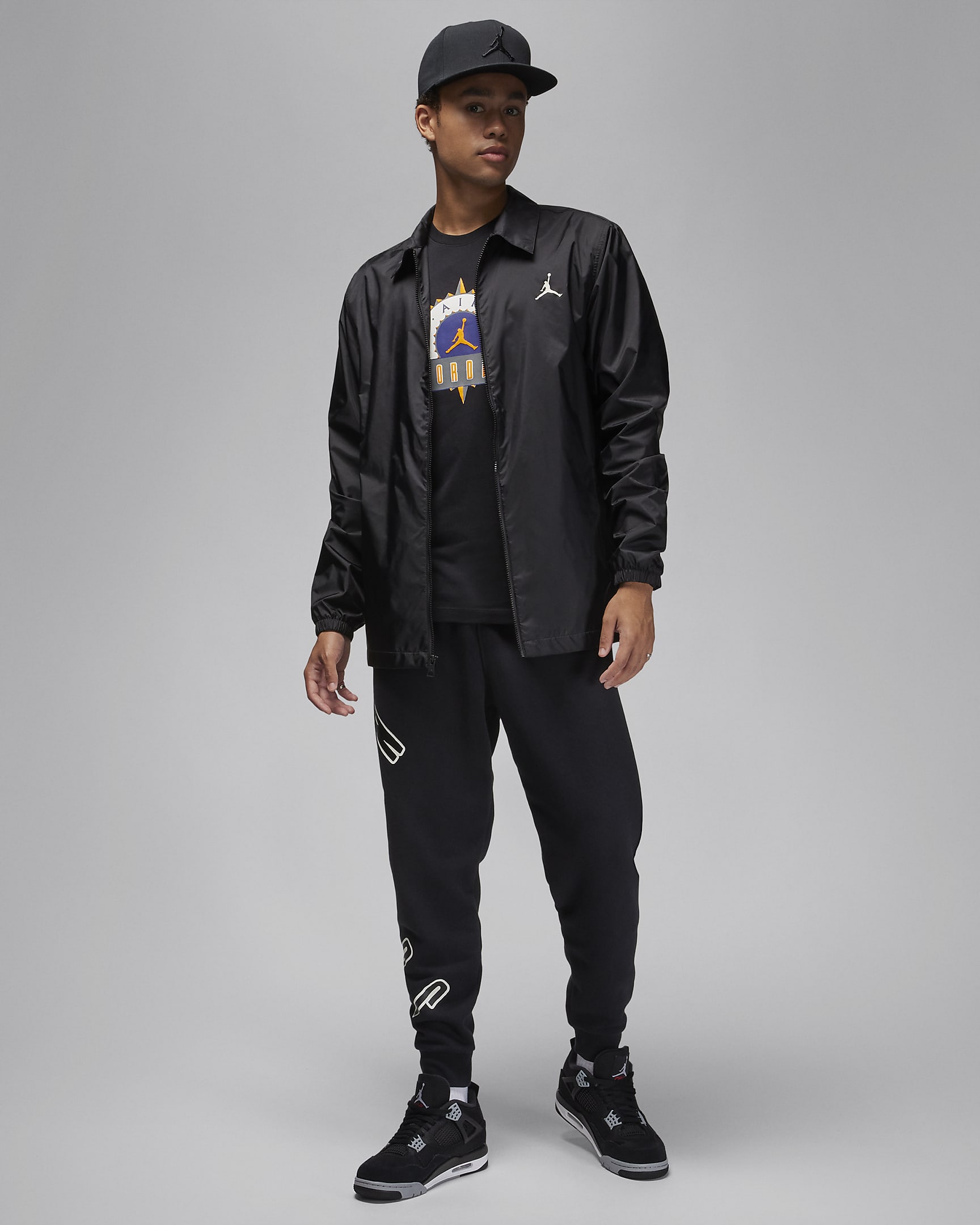 Jordan Flight MVP Men's Jacket - Black/Sail