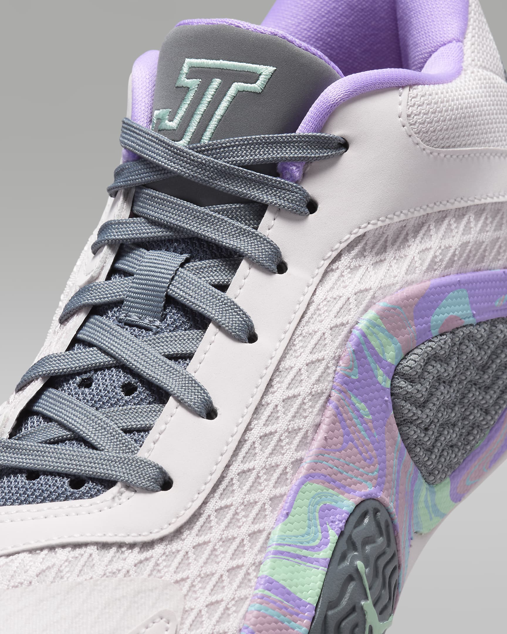 Tatum 2 Older Kids' Basketball Shoes - Light Soft Pink/Smoke/Lilac/Mint Foam