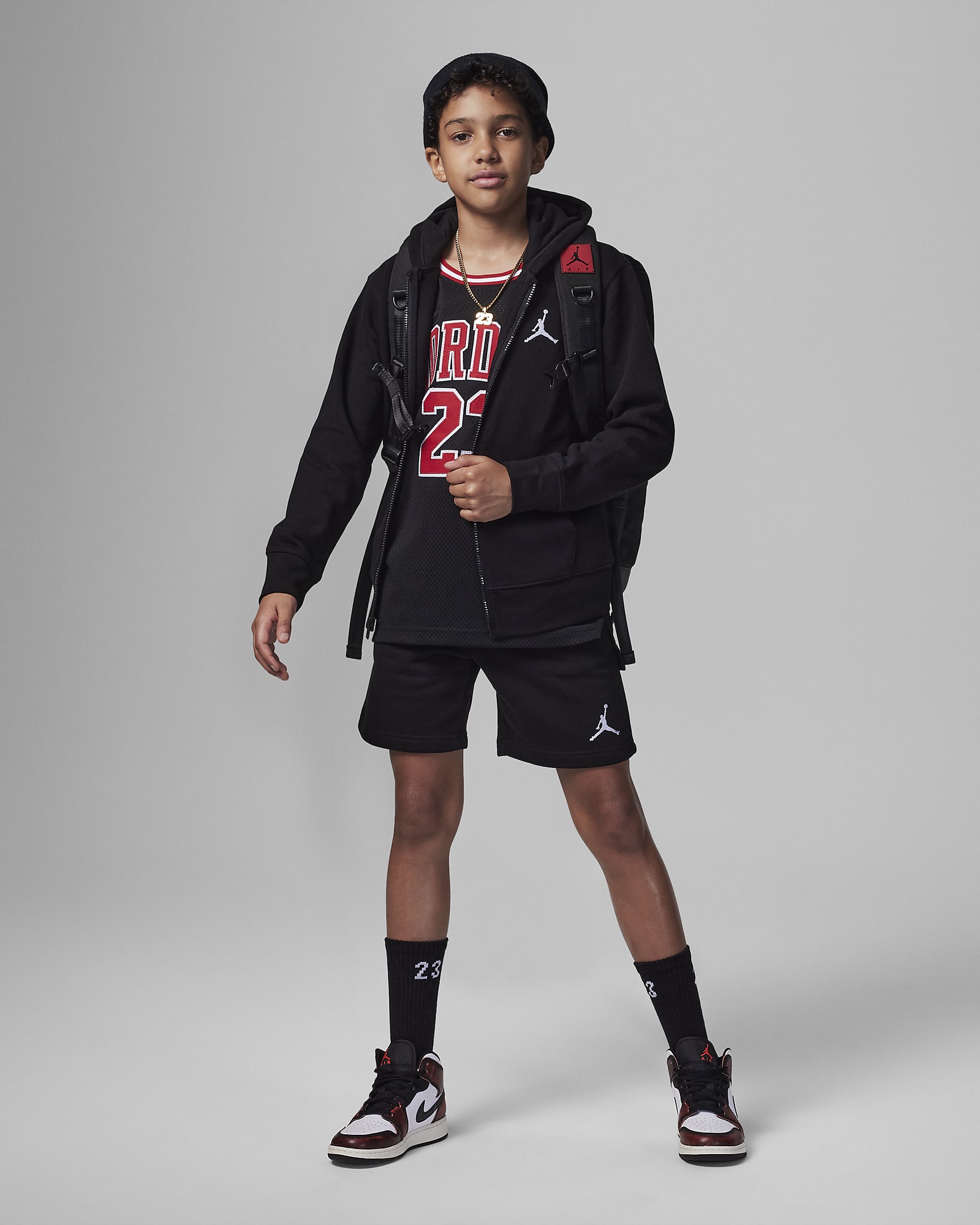 Jordan MJ Essentials Big Kids' Full-Zip Hoodie. Nike.com