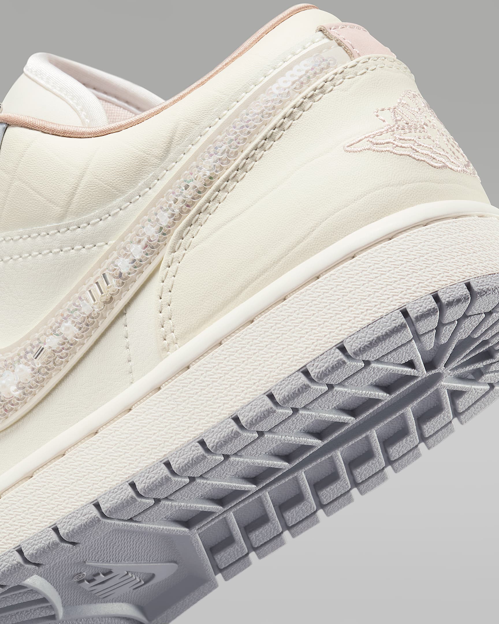 Air Jordan 1 Low Women's Shoes - Sail/Off Noir/Light Smoke Grey/Soft Pearl