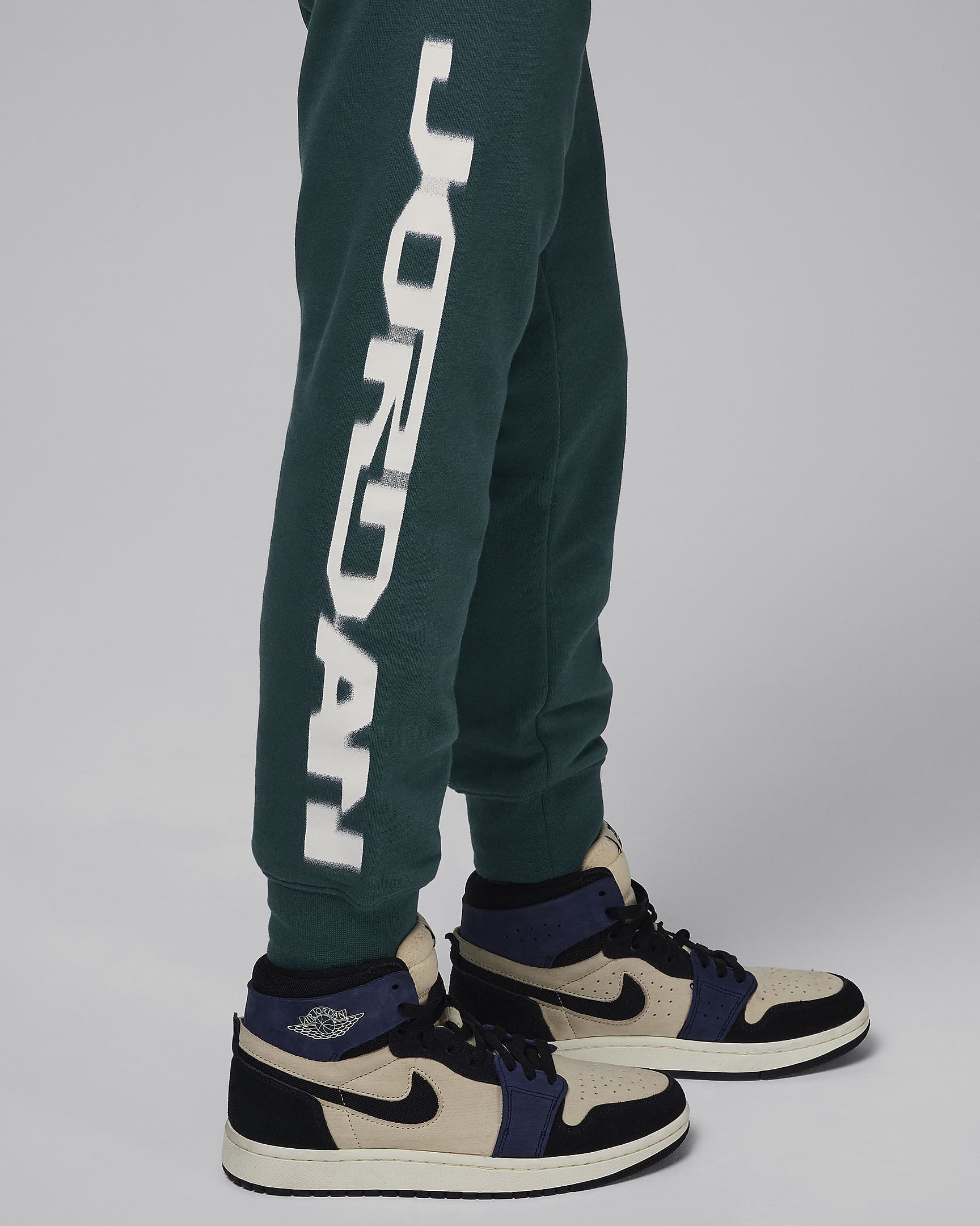 Jordan MJ Flight MVP Big Kids' Fleece Pants - Oxidized Green