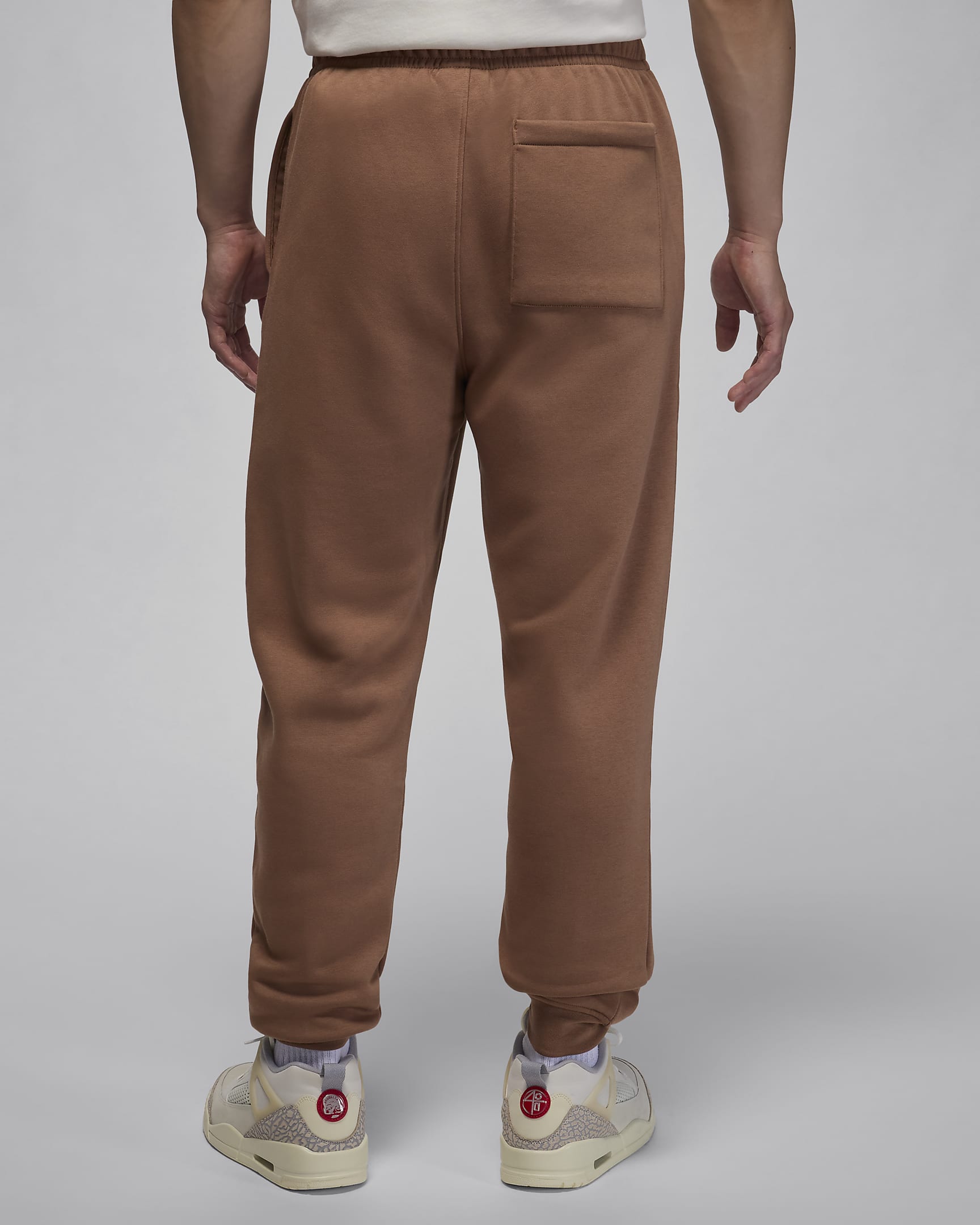 Jordan Brooklyn Fleece Men's Trousers - Archaeo Brown/White