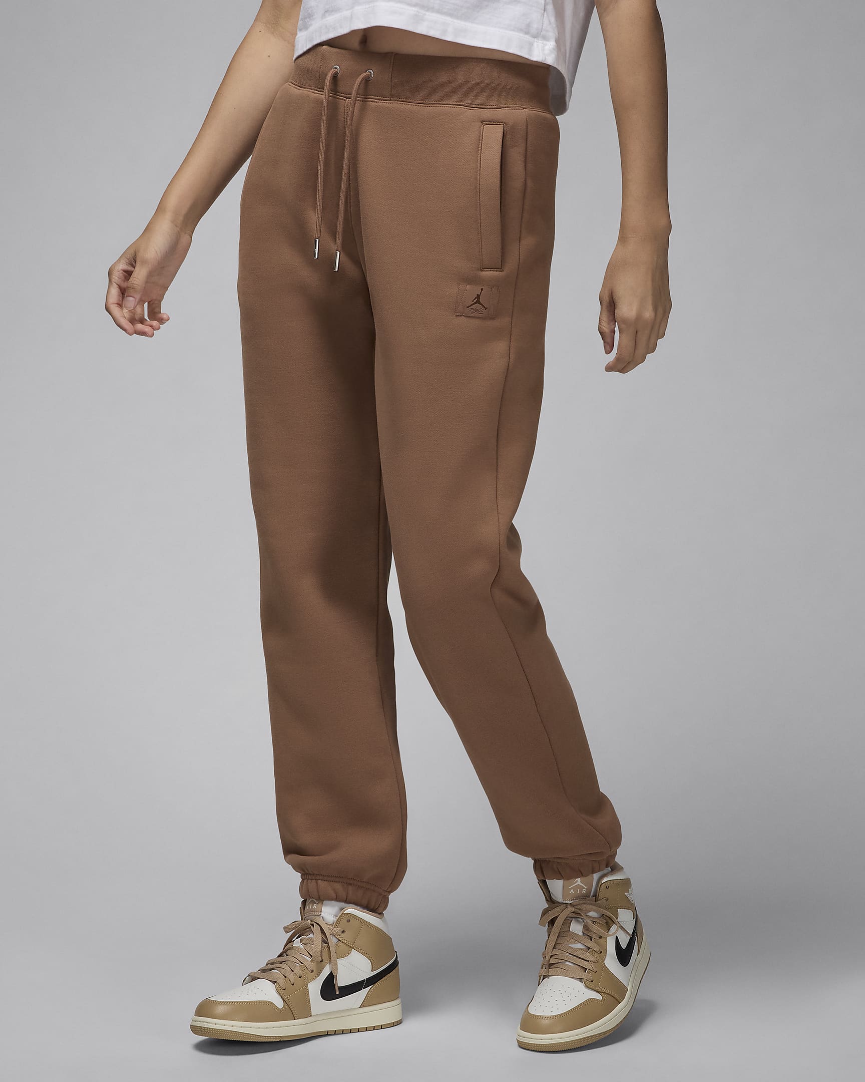 Jordan Flight Fleece Women's Trousers - Archaeo Brown