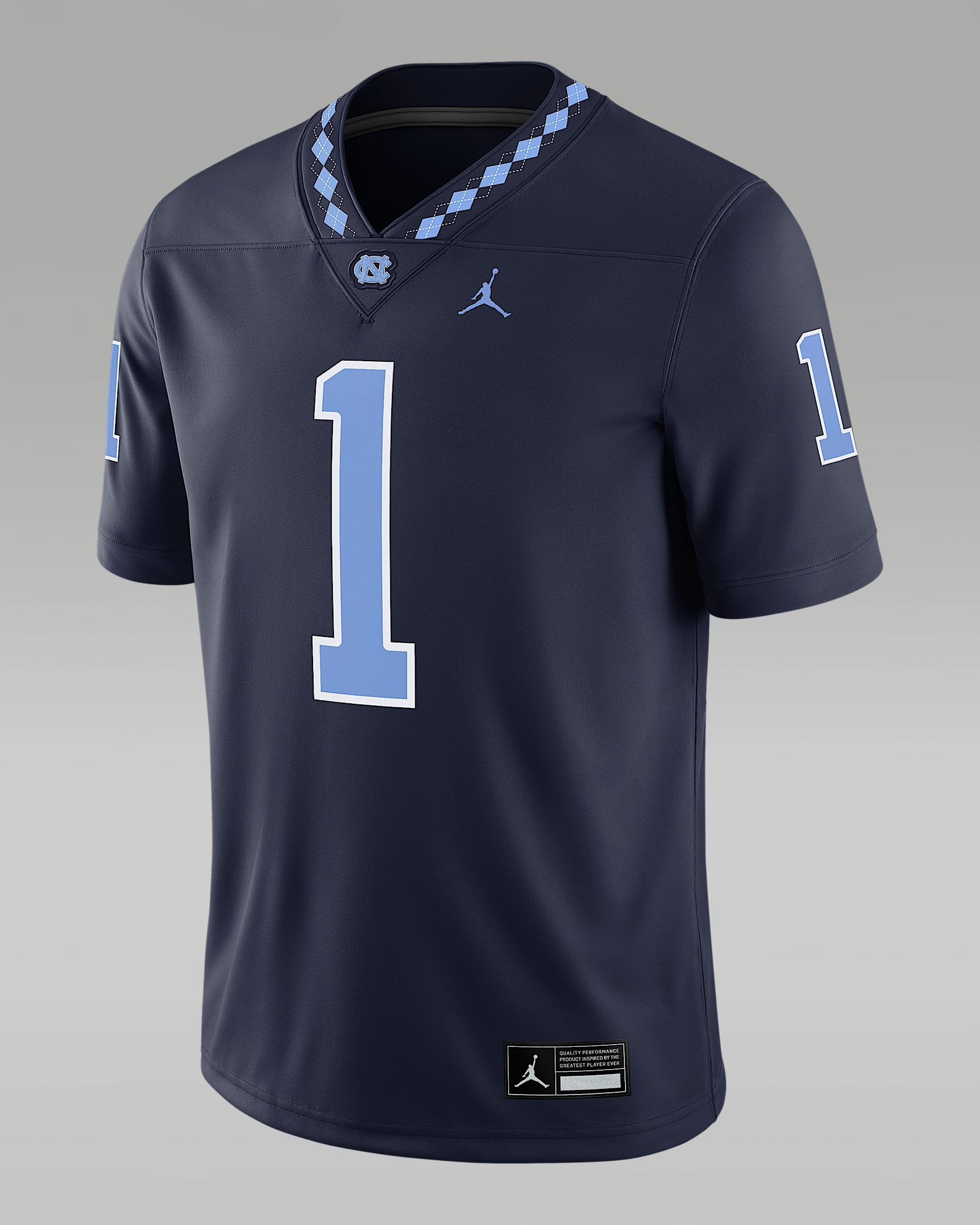 Jersey universitario marca Jordan Dri-FIT Game para hombre North Carolina - Azul marino