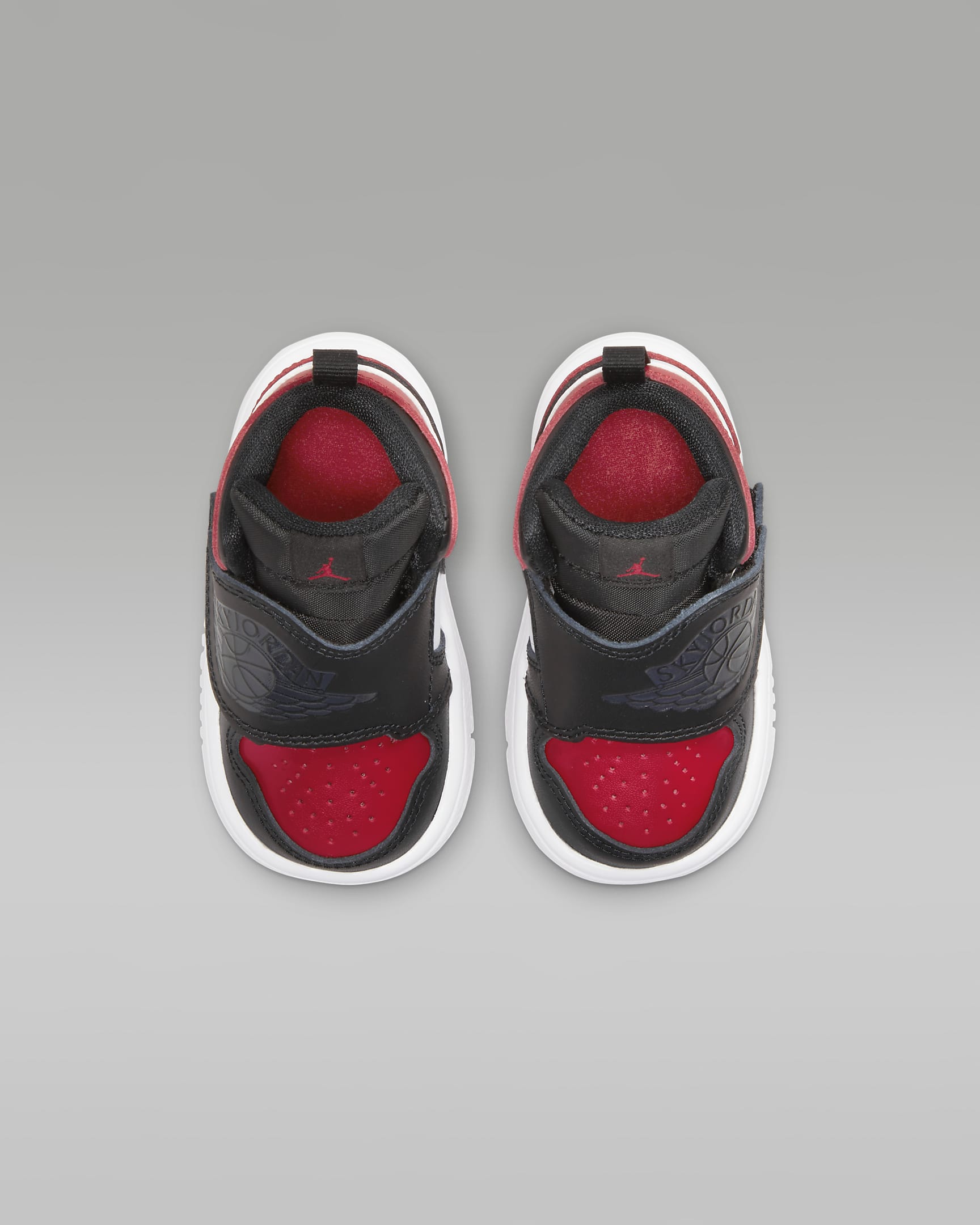 Sky Jordan 1 Baby and Toddler Shoe - Black/Varsity Red/White/Anthracite