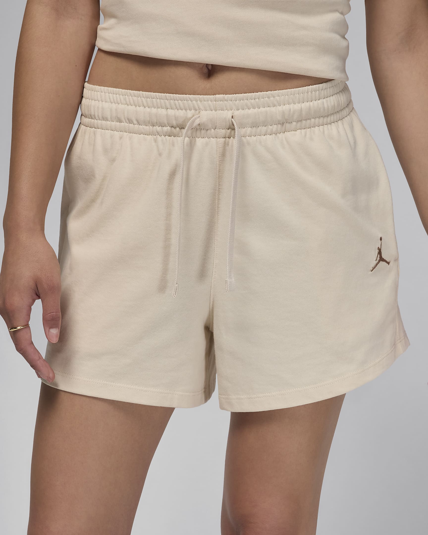 Jordan Women's Knit Shorts - Legend Light Brown/Legend Medium Brown