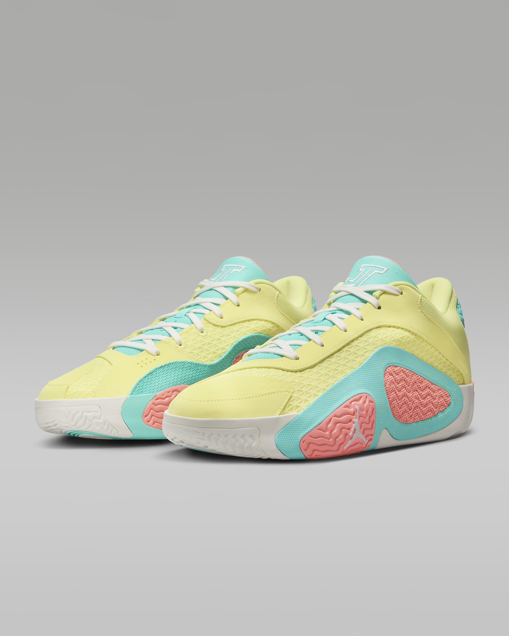 Tatum 2 PF "Lemonade" Basketball Shoes - Light Zitron/Aurora Green/Atomic Pink/Sail