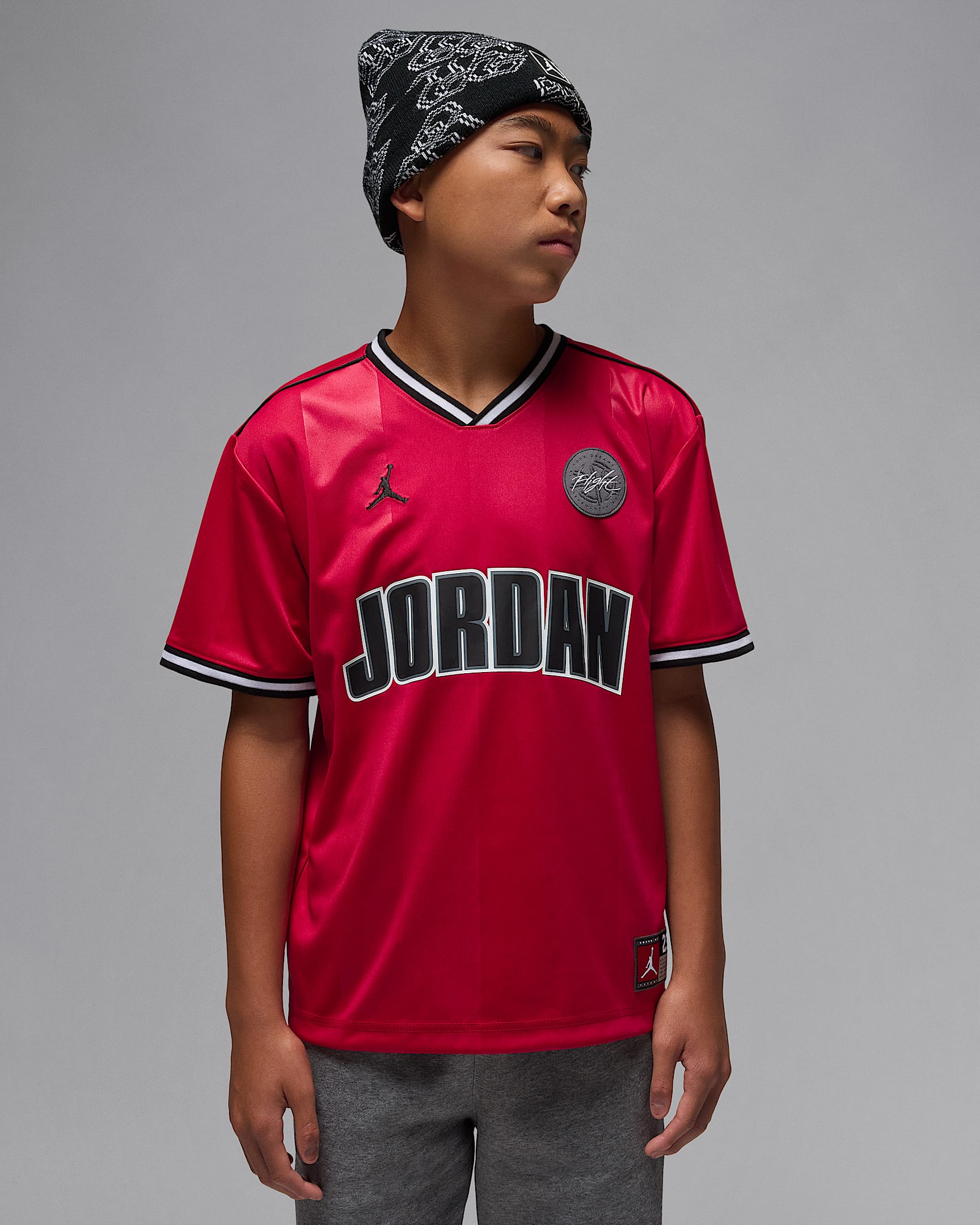 Jordan Big Kids' Sport Jersey - Gym Red