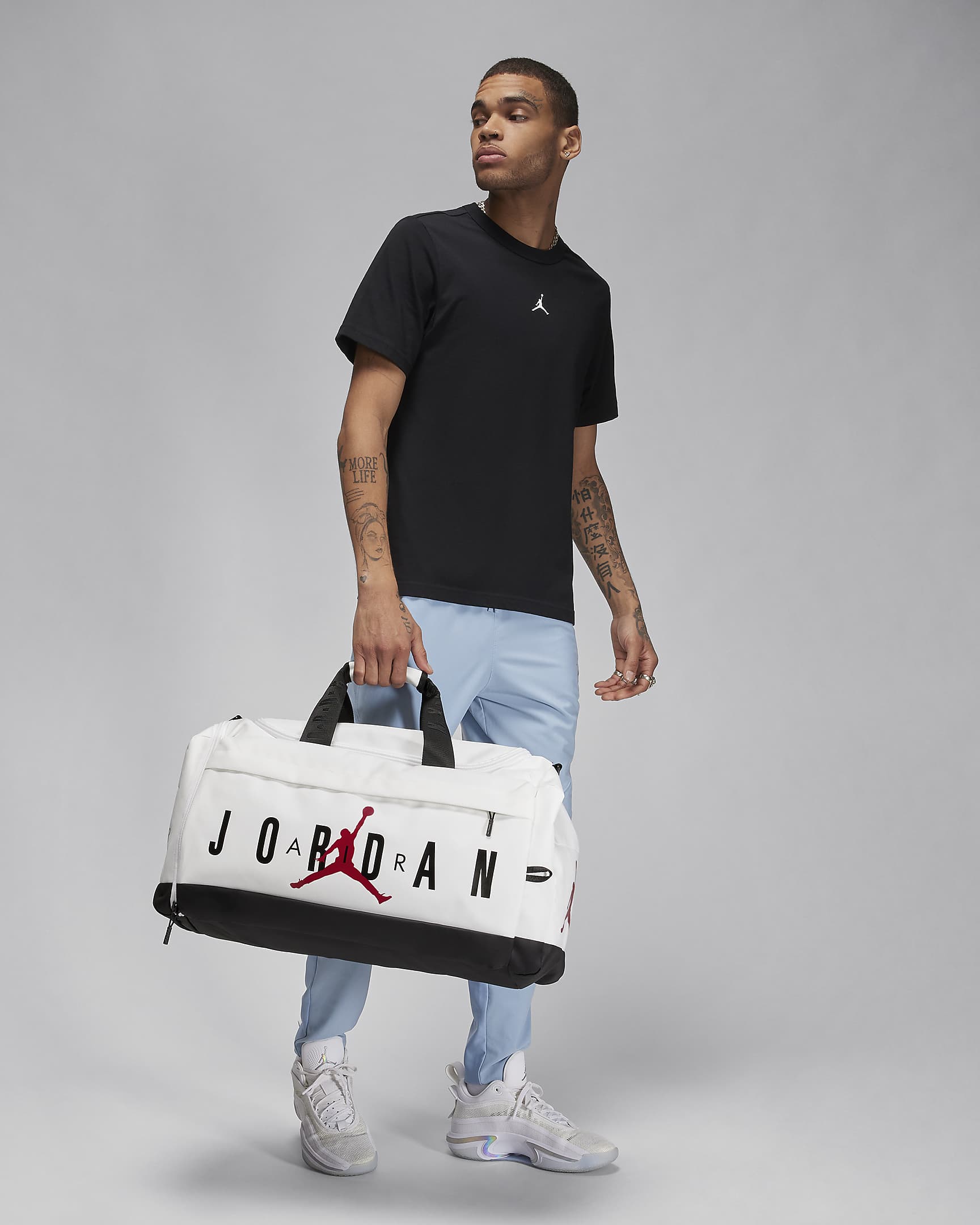 Maleta duffel (62.5 L) Jordan Velocity - Blanco