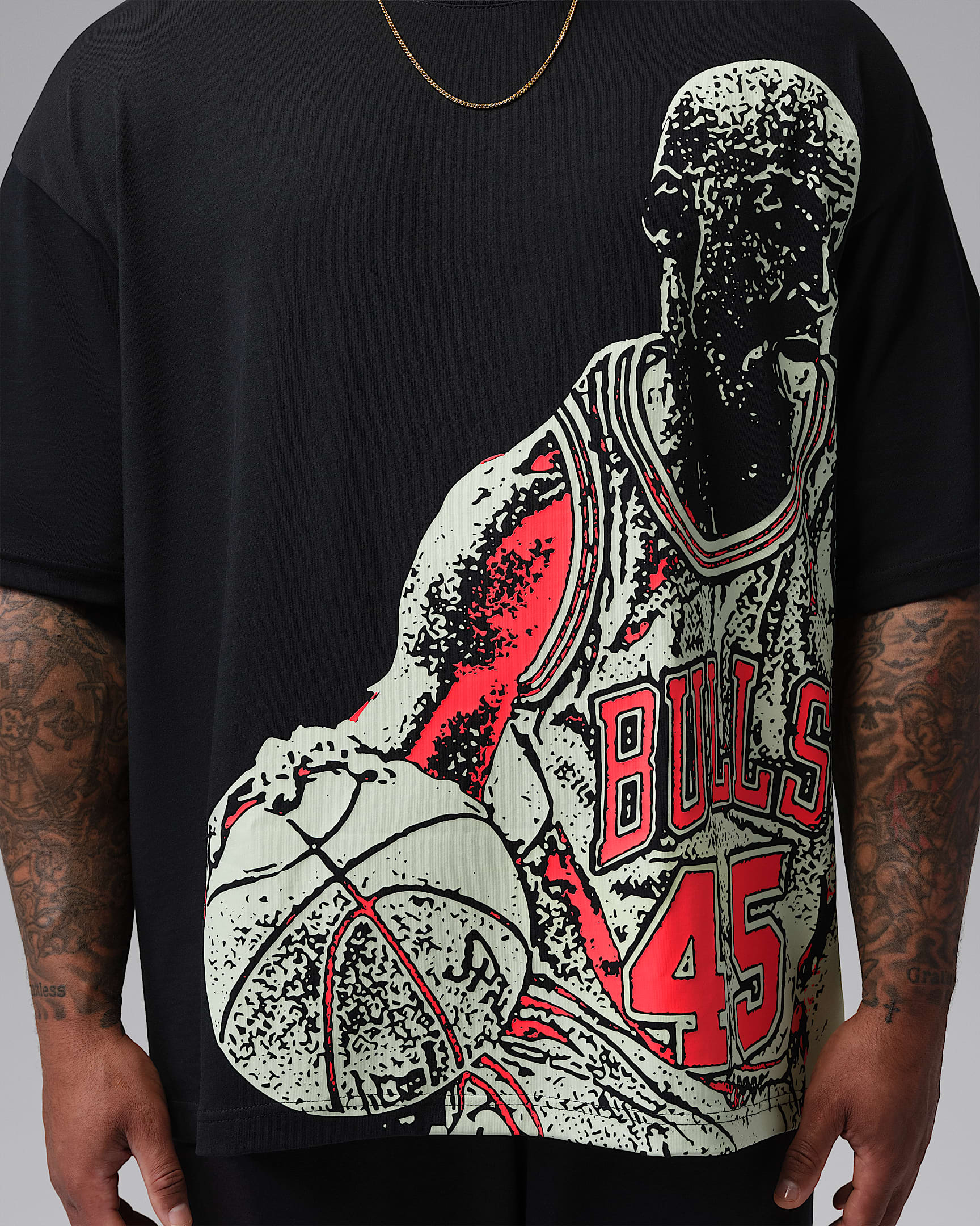 Jordan Sport Men's Dri-FIT Graphic T-Shirt - Black/Volt Tint